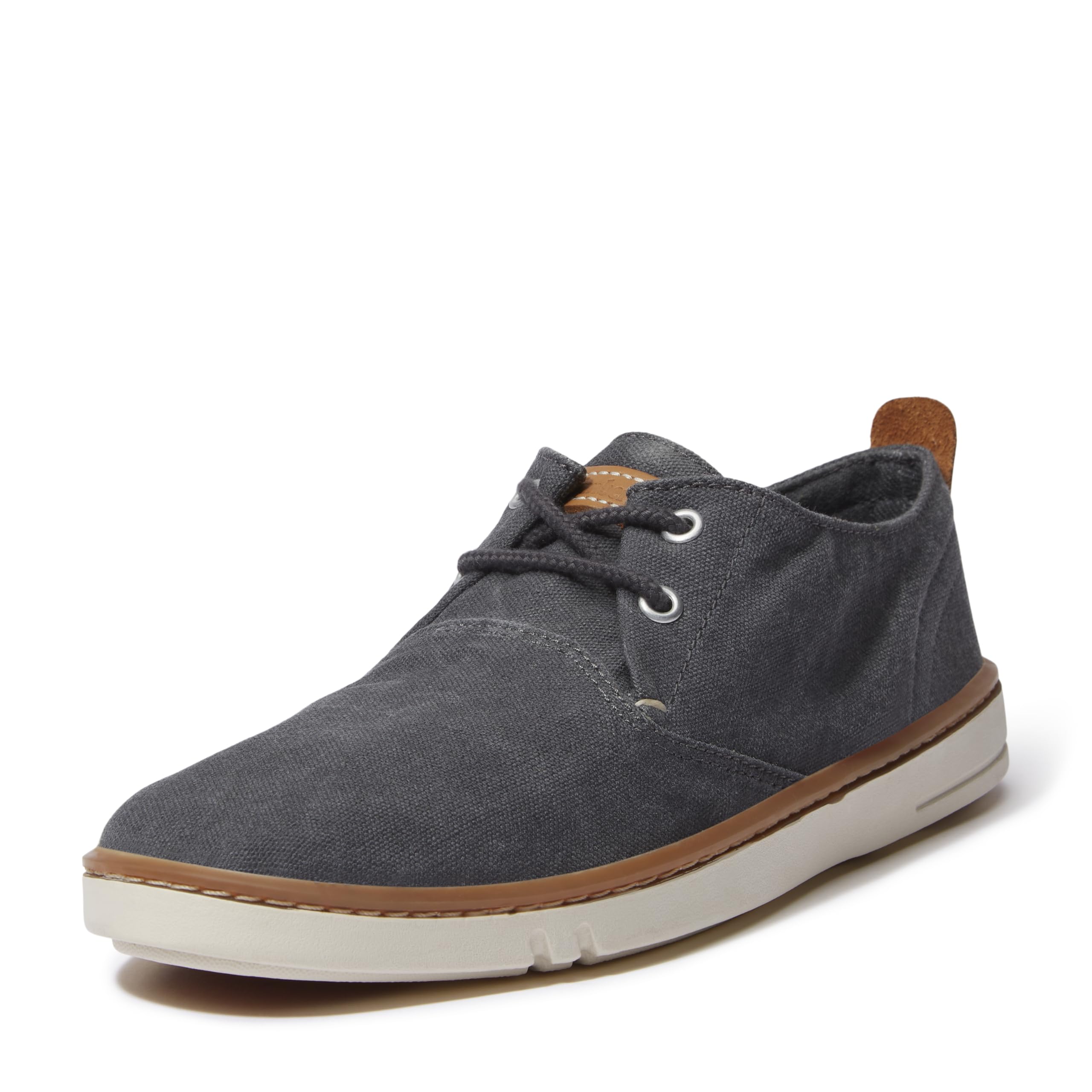 کفش ورزشی Timberland مردانه مدل Hookset Low با بند بالا و سیم بوگنده شماره ۴۲ اروپا، واید با رنگ مشکی جنس کانوس