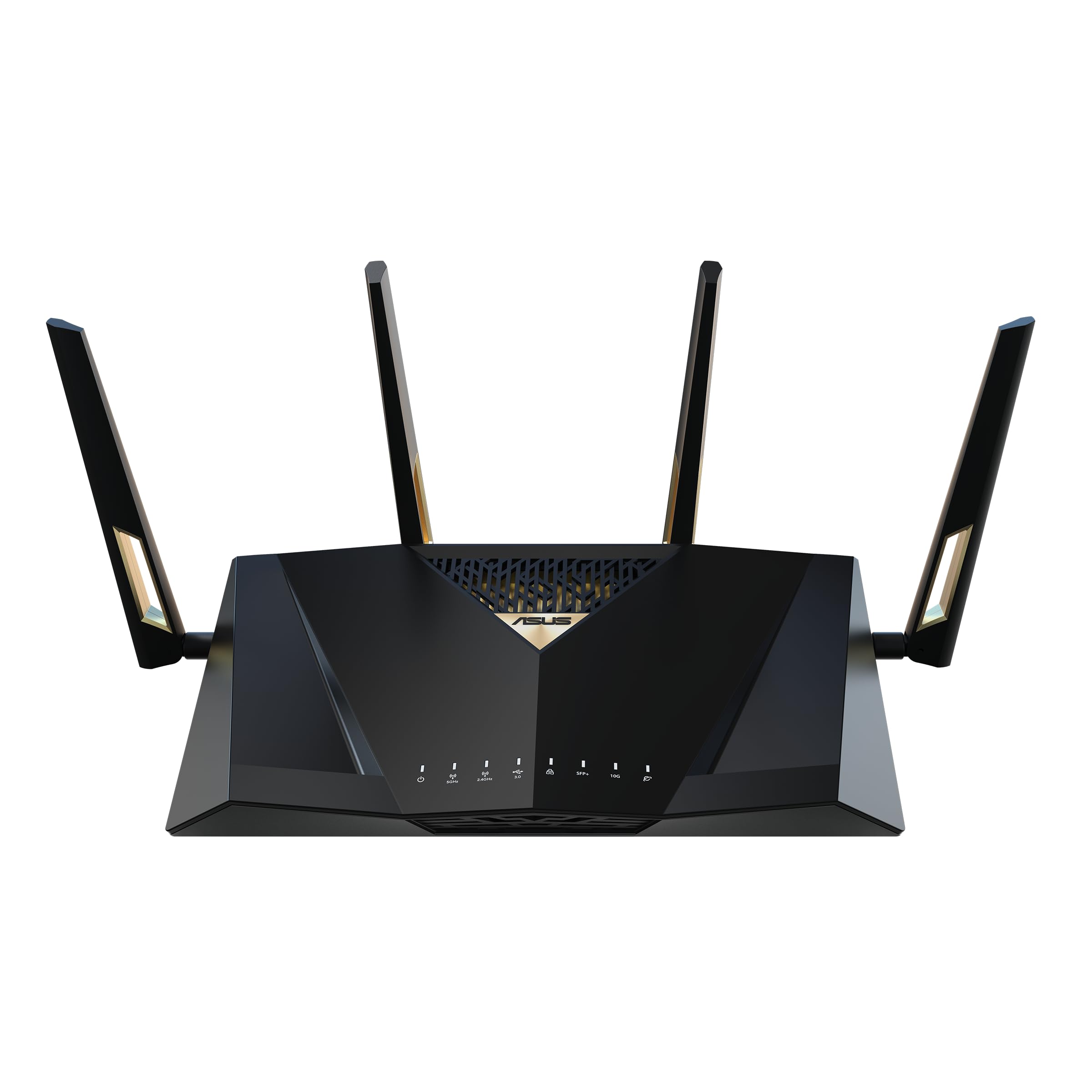 ASUS RT-AX88U روتر عملکرد قابل گسترش دو باند وای فای 7 AiMesh، 4K-QAM، MLO، دو پورت 10G دوگانه، SFP+، چهار پورت 2.5G، چهار پورت 1G، ظرفیت 34G WAN/LAN، امنیت شبکه، وای فای 7 با VPN داخلی | BE7200