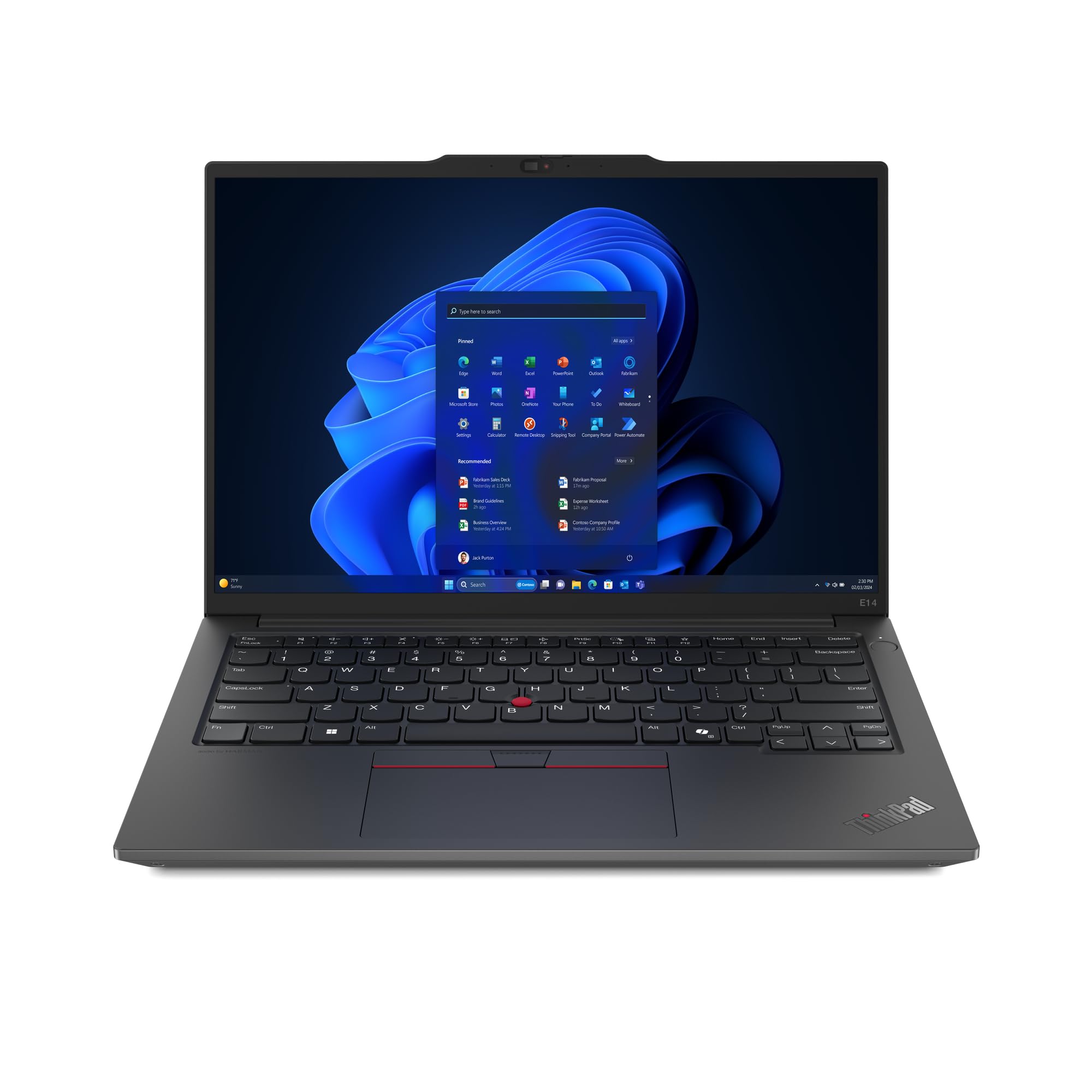 لنوو تینک‌پد E14 نسل 6 21M7 - اینتل کور اولترا 7 155H / 1.4GHz - ویندوز 11 پرو - گرافیک اینتل آرک - 32 گیگابایت رم - 1 ترابایت حافظه جامد SSD، NVMe - صفحه نمایش 14 اینچی IPS 2.2K - وای-فای 6E، بلوتوث - مشکی