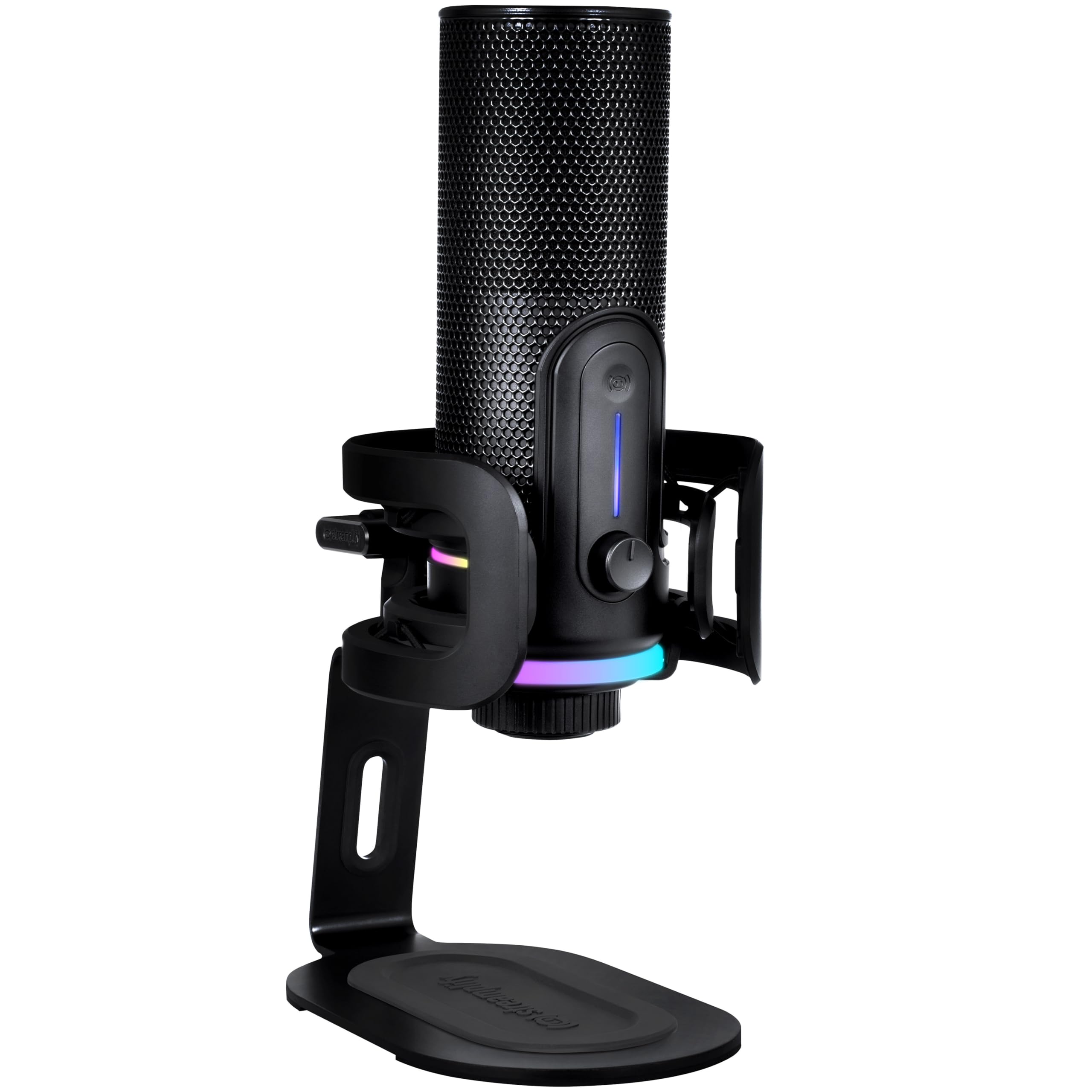 میکروفون Streamplify MIC PRO RGB، کیفیت استودیویی، کاهش نویز پیشرفته، 192kHz/24bit، 10 افکت نوری RGB، 4 الگوی قطبی قابل انتخاب