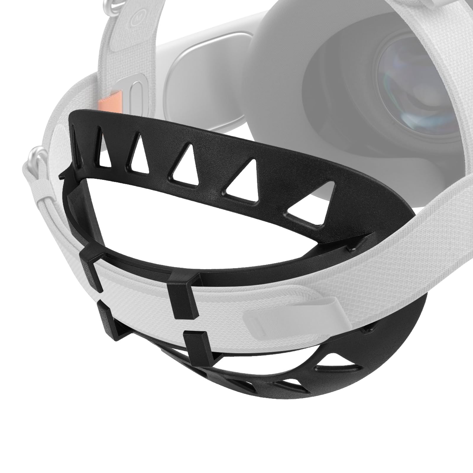 پد دستبند سر Geekria VR سازگار با Apple Vision Pro / Meta Quest 3 / Quest 2، گوشه سر رویه TPU جایگزین دستبند سر، بند سر پشتی، لوازم جانبی بازی سبک و ضد لغزش (سیاه)