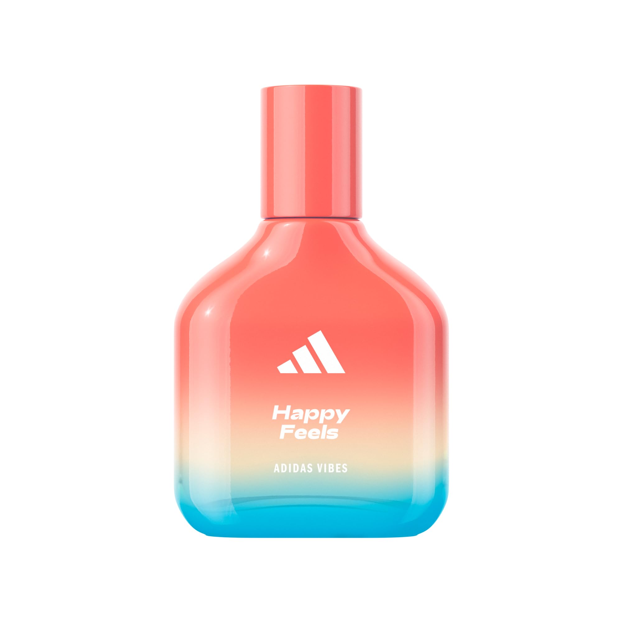 ادیداس Vibes Happy Feels او دو پارفوم برای همه، شاد و انرژی بخش، عطر با ماندگاری طولانی، گریپ فروت و یاسمین 100 میلی لیتر (3.3 اونس)