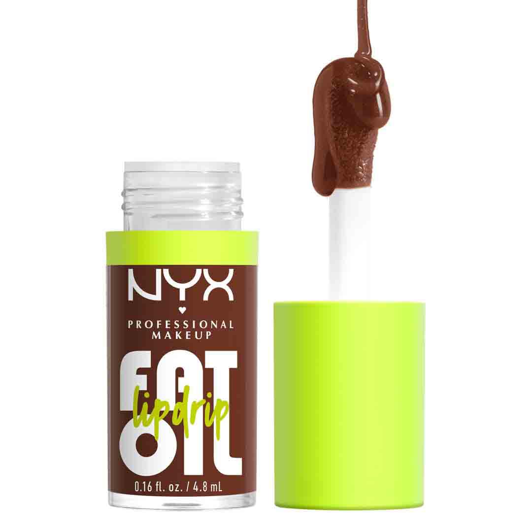 روغن لب NYX PROFESSIONAL MAKEUP Fat Lip Drip، مرطوب کننده، درخشان، گلاس لب رنگی وگان، پایان غیر چسبنده، نحوه تراوایی 12 ساعته، اسکوآلان، روغن تمشک و روغن کلودبری - زندگی با کرم
