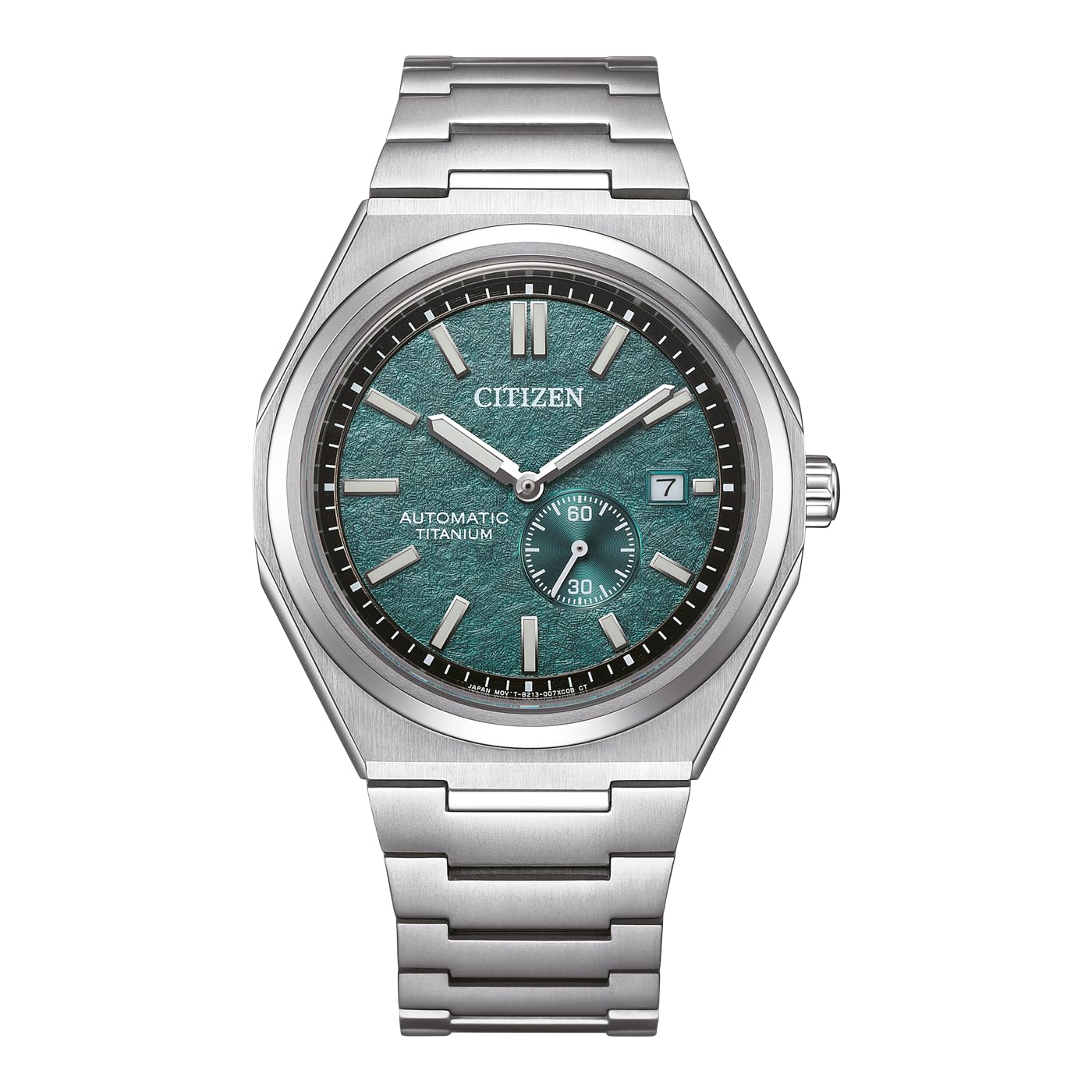 ساعت مردانه Citizen NJ0180-80X اتوماتیک تیتانیوم 10 بار تاریخ آنالوگ نقره‌ای