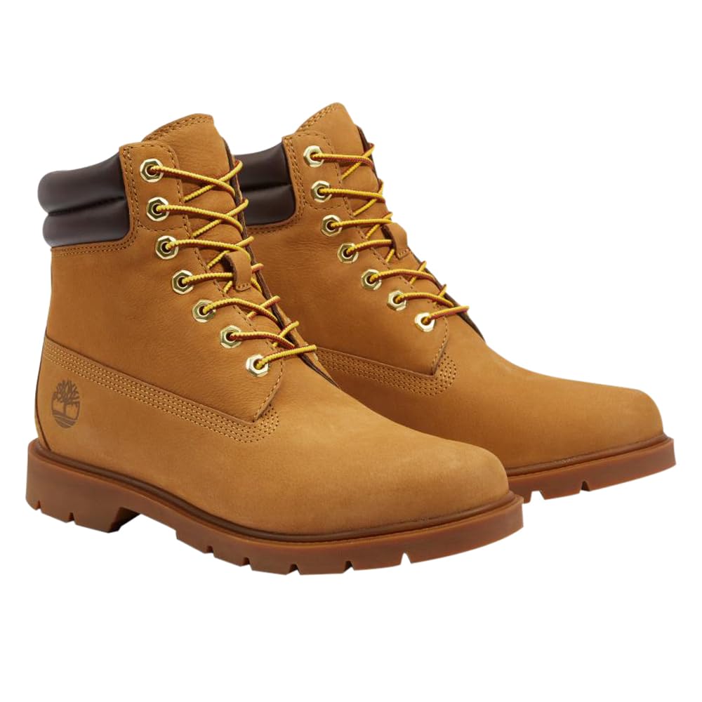 جوت‌های مد Timberland 6 اینچ ضدآب مردانه مدل بیسیک 49 ایالات متحده اروپا با طیف گسترده گندم