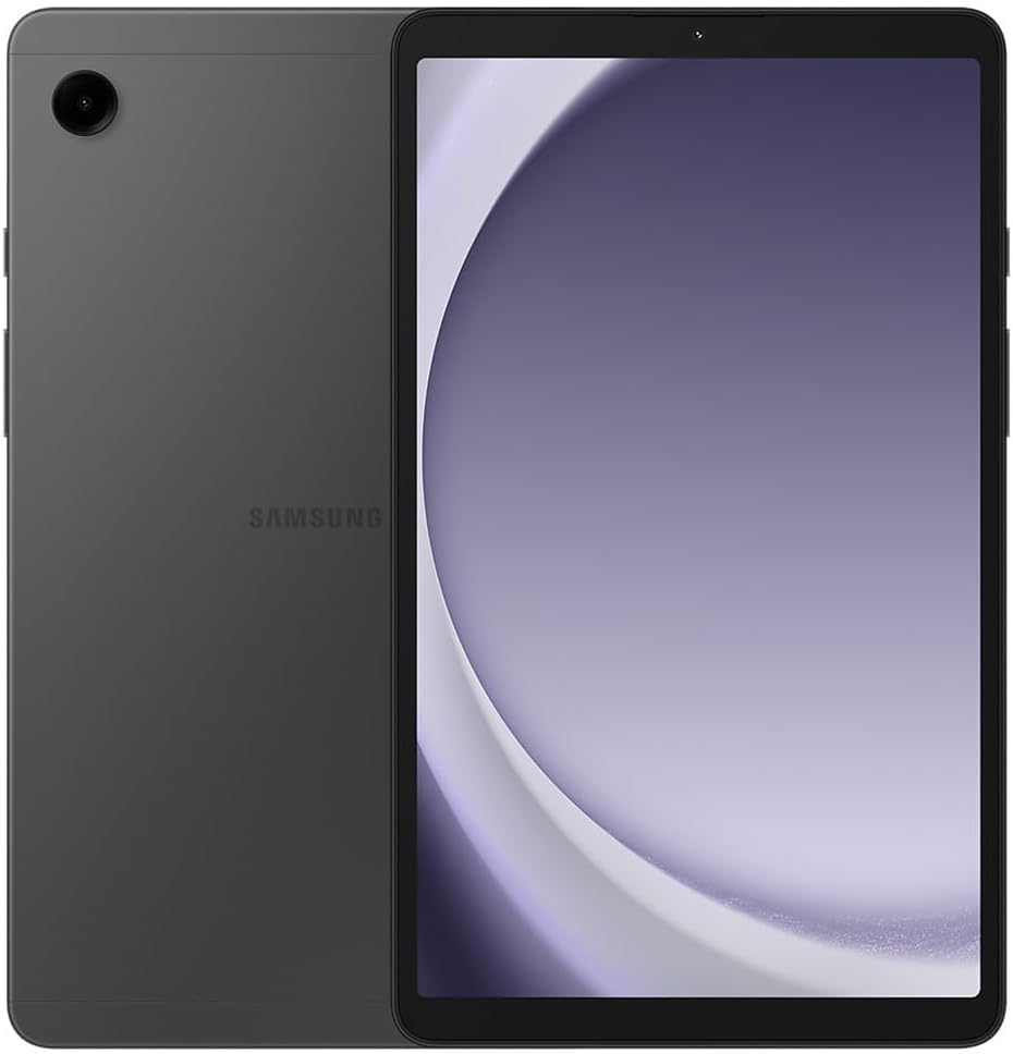 تبلت اندروید SAMSUNG Galaxy Tab A9 4G LTE (64GB, 4GB, سلولار) 8.7 اینچ، پردازنده هشت هسته ای (6 نانومتر)، دو بلندگو (مدل بین المللی کاملاً آنلاک برای آمریکا و جهان) X115 (با شارژر سریع 15 وات، گرافیت)
