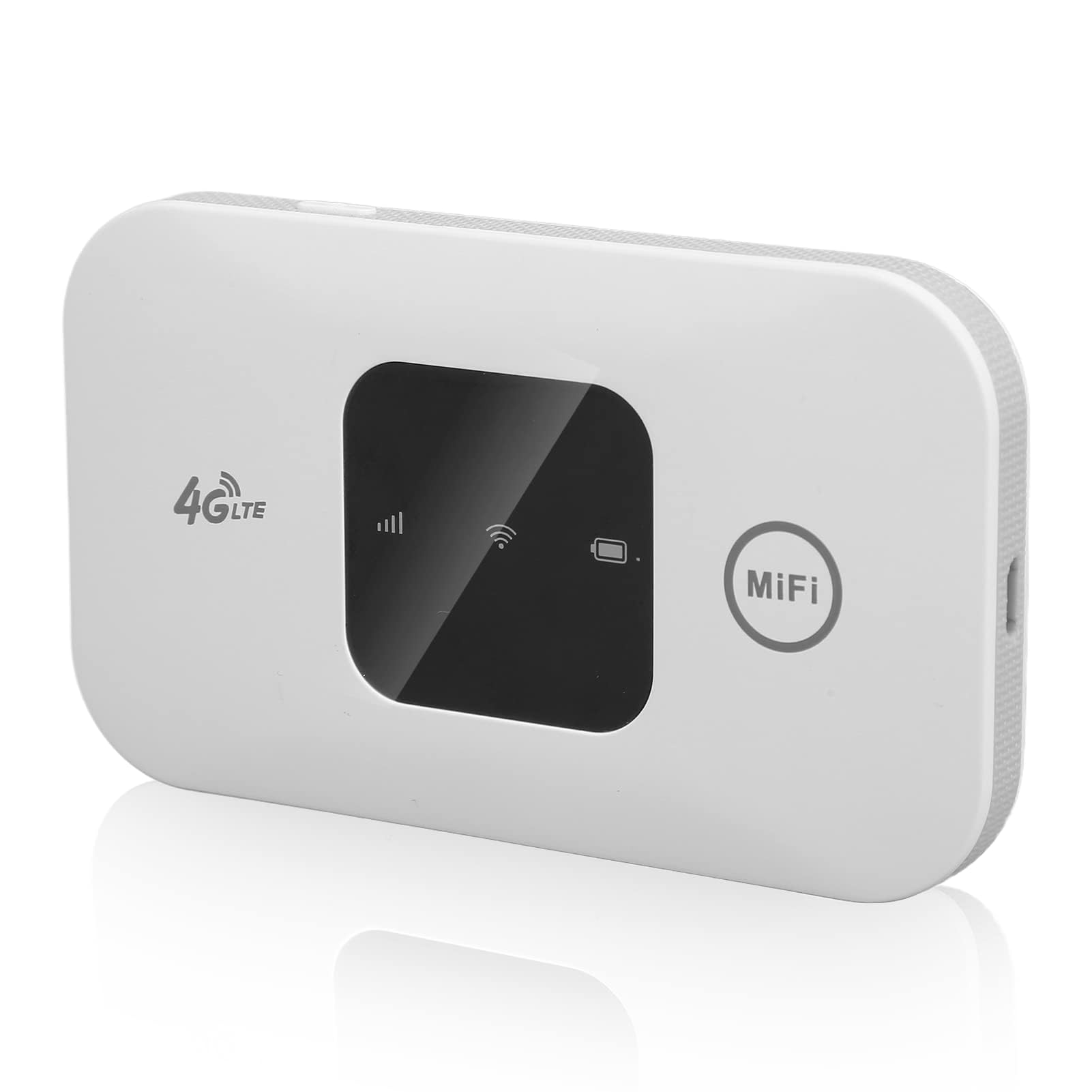 مودم همراه بی‌سیم قابل حمل Azonee Portable WiFi 4G، روتر قابل‌حمل WiFi 4G LTE با سرعت دانلود 150 مگابیت بر ثانیه، همراه با کابل شارژ، همراه با کابل USB و با شیار کارت SIM برای تلفن، لپتاپ، رایانه رومیزی و تبلت