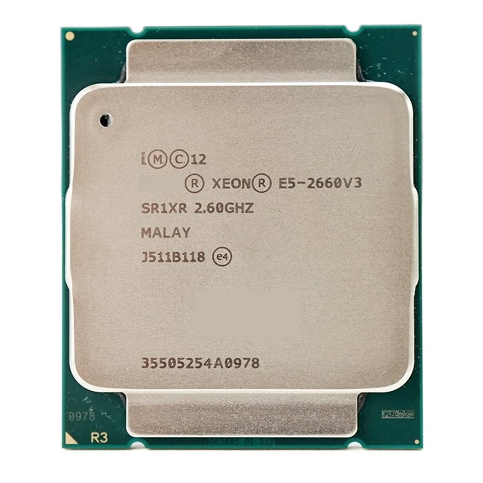 پردازنده CPU Xeon E5 2660 V3، CPU 2.6 گیگاهرتزی سرور LGA 2011-3 E5-2660 V3 2660V3 برای استفاده در کامپیوترهای شخصی با مادربورد X99. خوش آمدید برای سفارش!