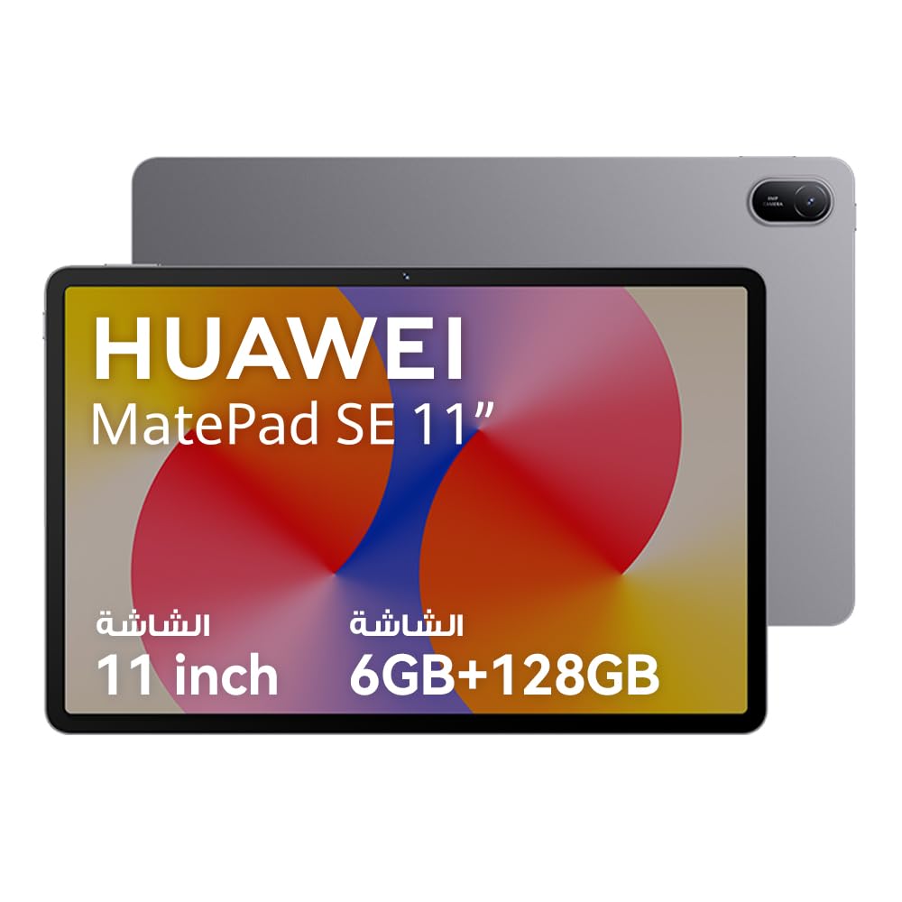 تبلت HUAWEI MatePad SE، نمایشگر Comfort Eye 11 اینچ، باتری با ظرفیت بزرگ، 6GB+128GB، وای فای، رنگ خاکستری نبولا