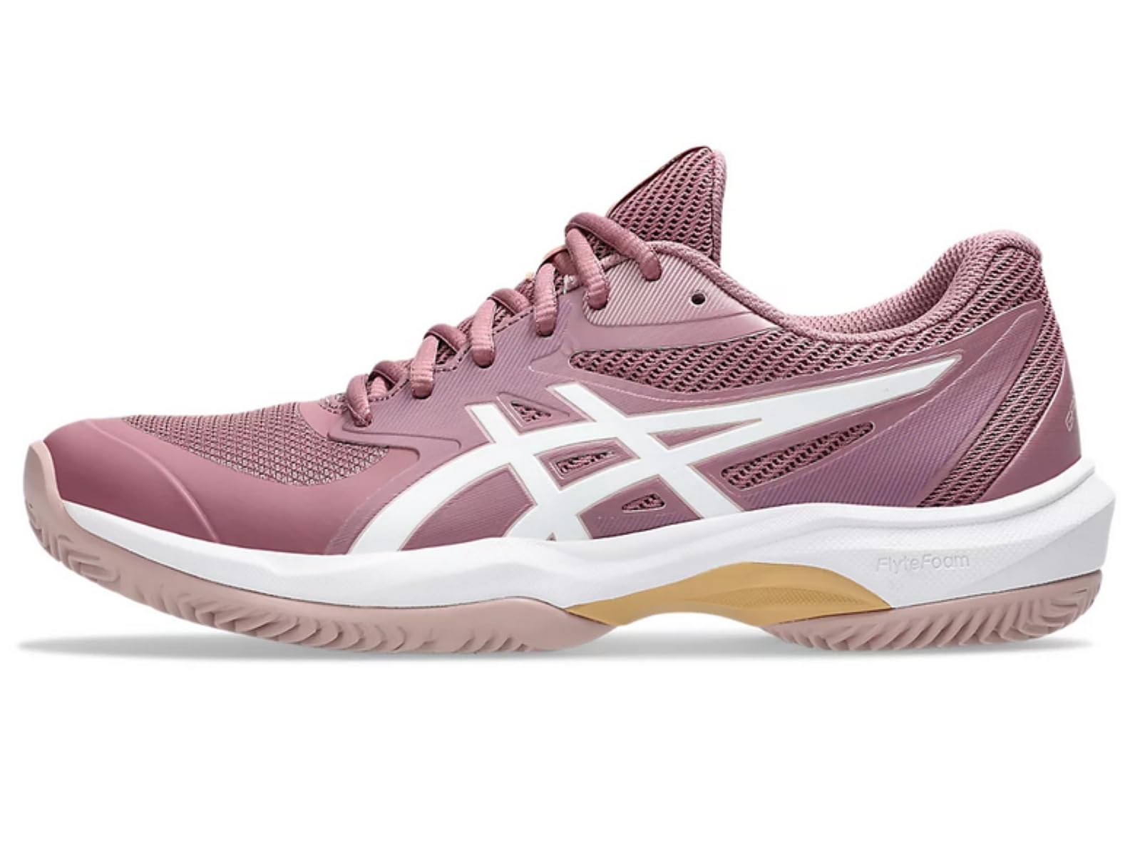 ASICS گیم FF پدل کفش کتانی زنانه سایز 39.5 اروپا بنفش اکسید و سفید