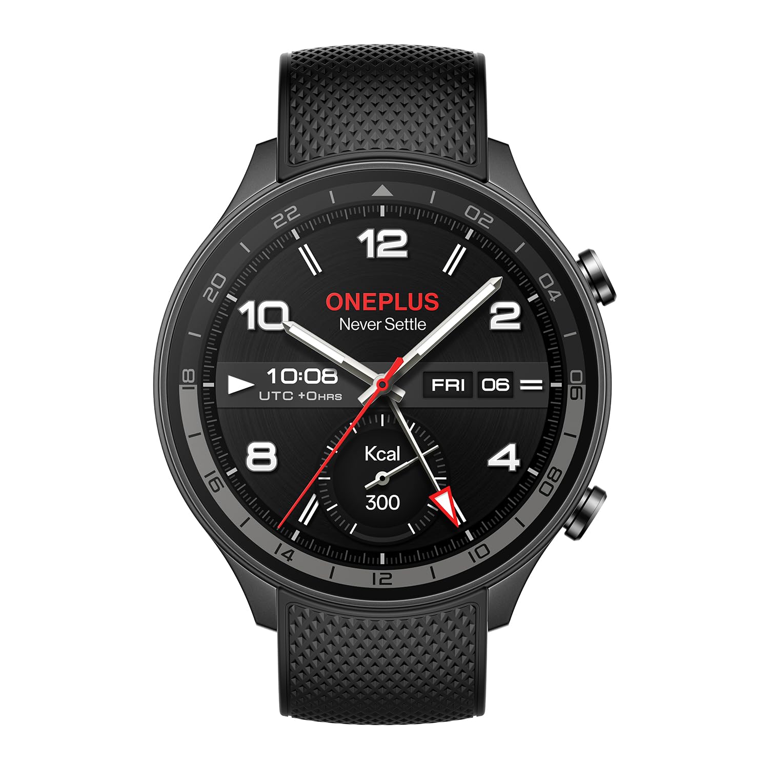 ساعت 2R OnePlus با سیستم عامل Wear OS 4 از گوگل، تراشه Snapdragon W5، عمر باتری تا 100 ساعت، نمایشگر AMOLED 1.43 اینچ، بیش از 100 حالت ورزشی، GPS دو فرکانس، 5 آتموسفر، IP68 و تماس بلوتوث [خاکستری گانمتال]