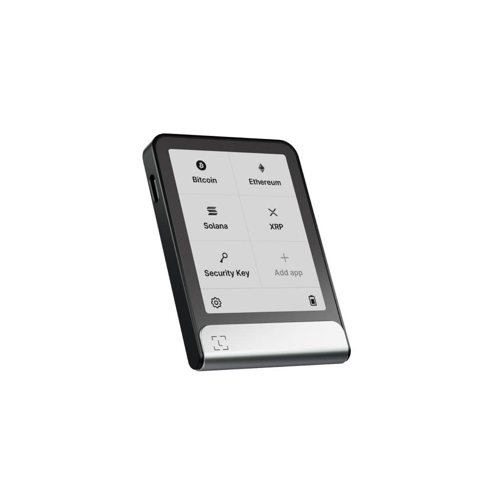 لجر فلکس (گرافیت) - تجربه‌ای امن با کیف پول رمزارزی با صفحه لمسی E Ink - کلید بازیابی لجر داخل بسته نیست.
