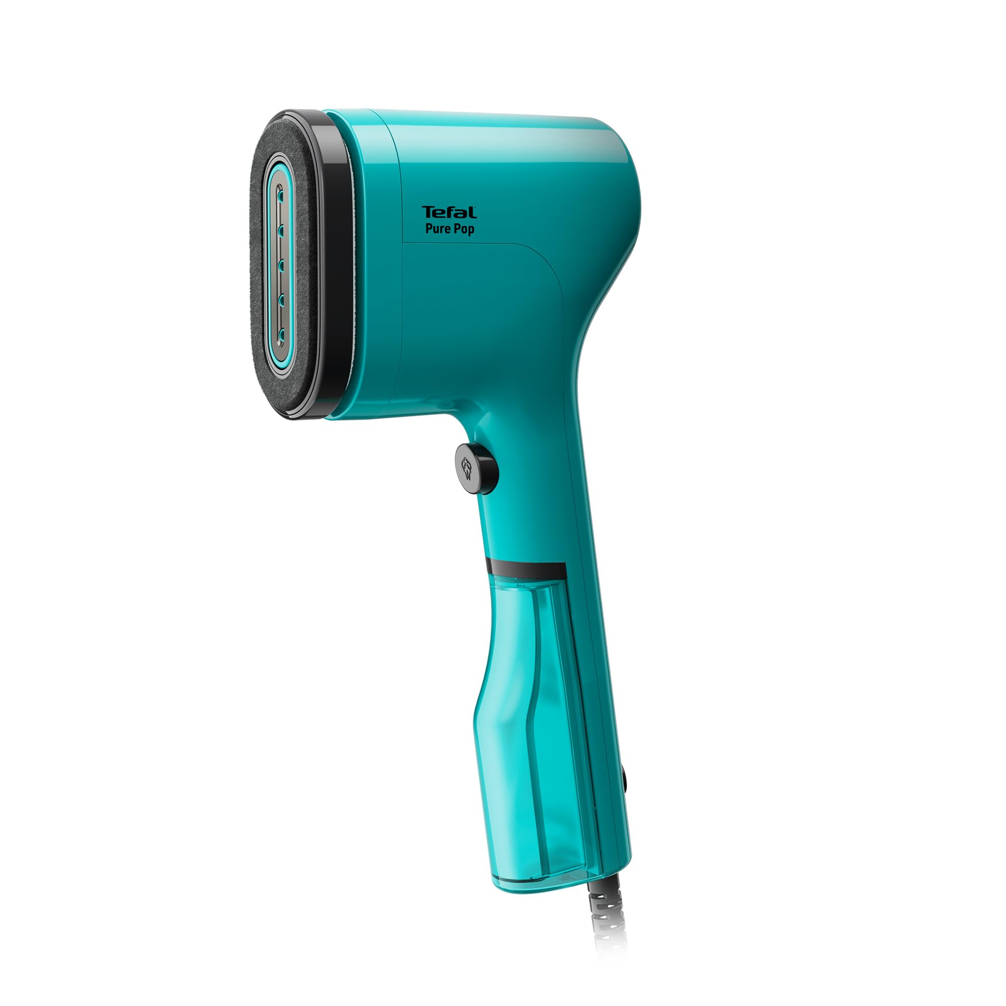 Tefal Pure Pop دستگاه بخار پارچ کلواز / توان 1300 وات / پد قابل برگرداندن و چندکاره / کابل 2 متری / بخار تا 20 گرم در دقیقه / زمان آماده شدن 15 ثانیه / ظرفیت آب 70 میلی لیتر / مخزن آب قابل جداشدن / سبز