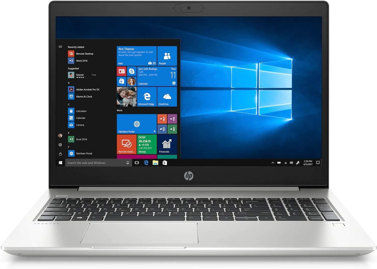 لپ تاپ HP ProBook 450 G7، هسته i5-10210U، 16GB RAM، 512GB SSD، نمایشگر 15.6 اینچی HD، ویندوز 11، نقره‌ای. (بازسازی شده)