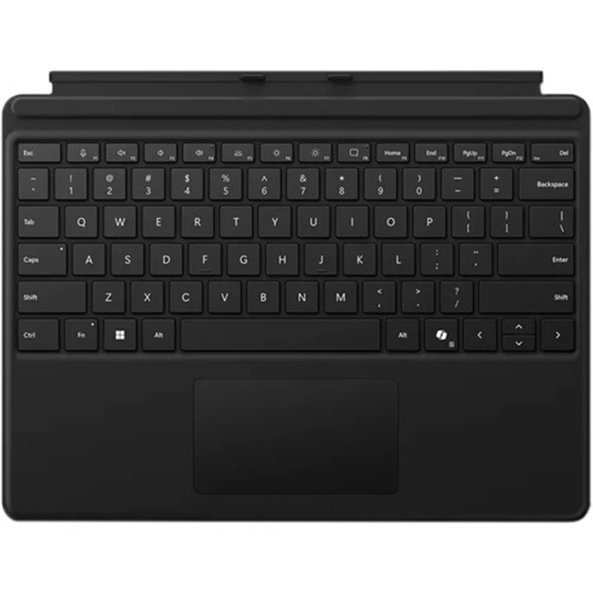 تایپ کردن توسط کلید تاچ پد Microsoft Corporation بدون ذخیره‌سازی قلم برای Surface Pro Copilot+ (نسخه 11)، Pro 10، 9، 8 و X، جنس آلکانتارا، رنگ سیاه