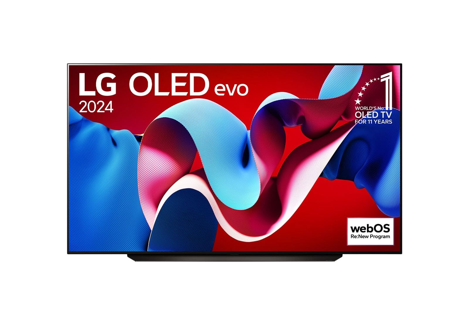 تلویزیون 83 اینچ ایال جی مدل OLED evo C4 با ریموت هوشمند AI Magic، دالبی ویژن، وب‌اواس 24/4 و رنگ مشکی سال 2024