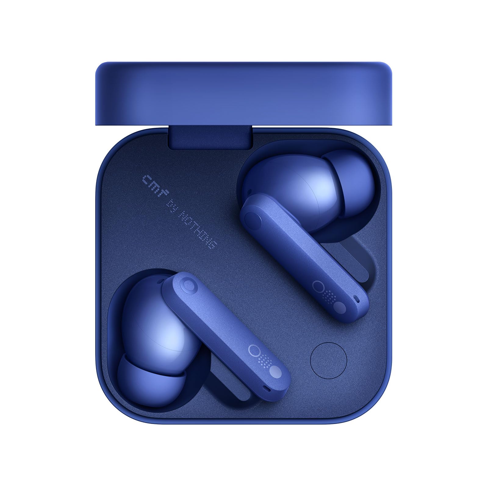 هدفون بی‌سیم CMF Buds Pro 2 با دیال هوشمند، هدفون‌های با کنسلینگ نویز هیبریدی 50 دسی‌بل بلوتوث بی‌سیم 5.3، باس 11 میلی‌متری با LDAC، 6 میکروفن صدای با کیفیت بالا، بازی 43 ساعته، کیف شارژ سریع، آبی