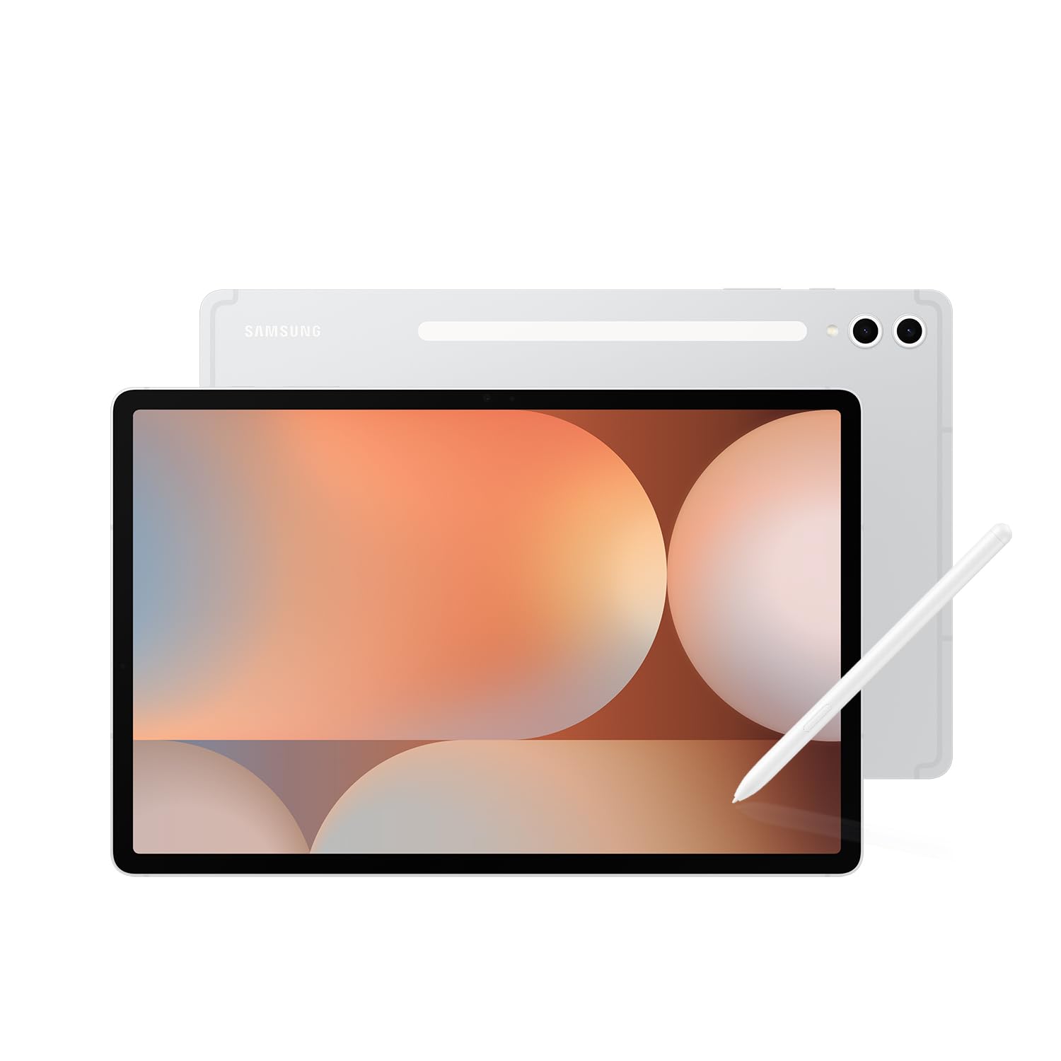 تبلت اندروید SAMSUNG Galaxy Tab S10+ Plus 12.4 "256GB, دایره برای جستجو، طراحی به تصویر، دوام، عمر باتری طولانی، صفحه نمایش AMOLED 2X، قلم S پیش‌بینی شده، نسخه آمریکا، 2024، نقره ای پلاتین 256GB
