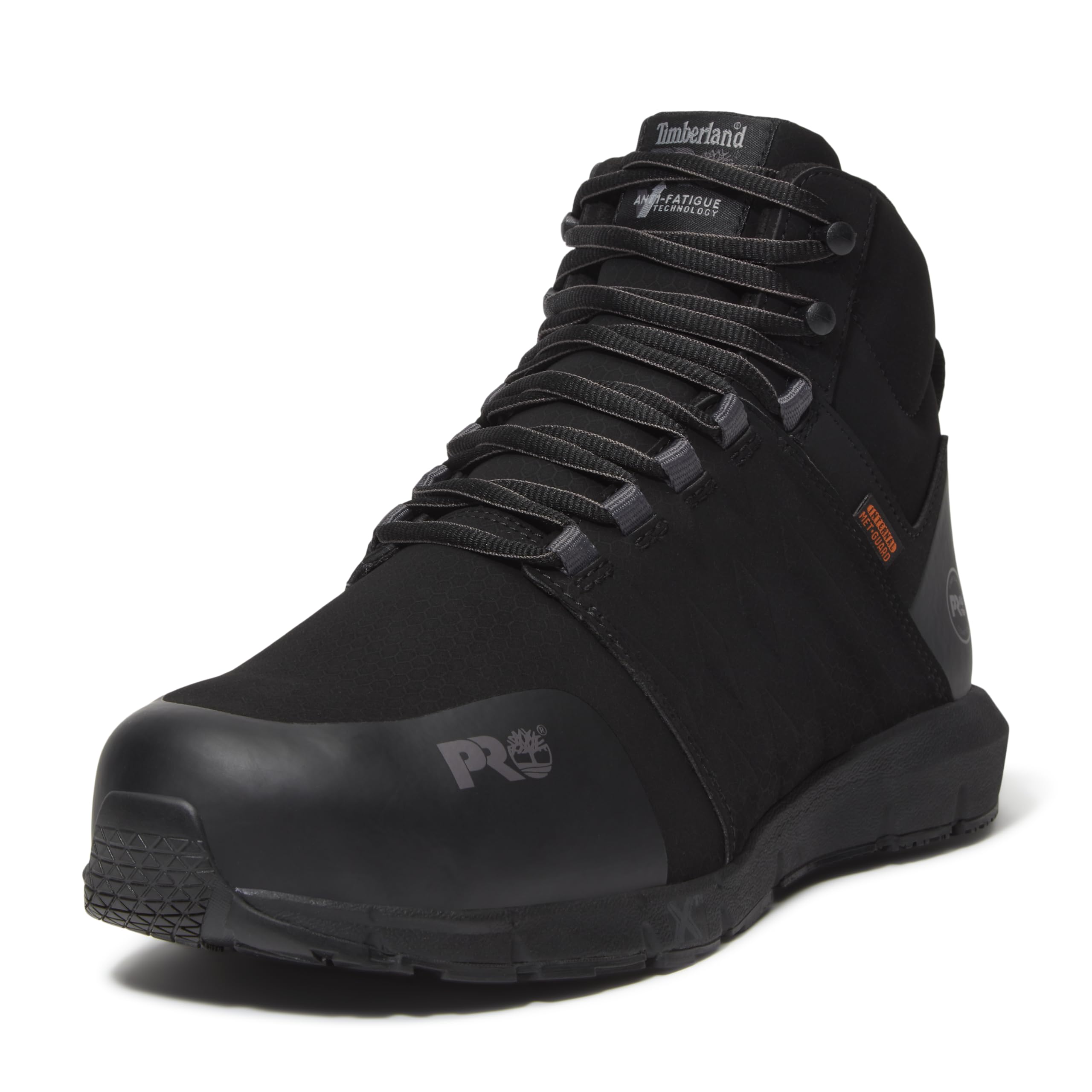 کفش کاری صنعتی ورزشی Timberland PRO Radius Mid با محافظ Met Guard داخلی و سرپوش پیکانی کامپوزیت مردانه با سرمه‌ای ۴۲.۵ یورو