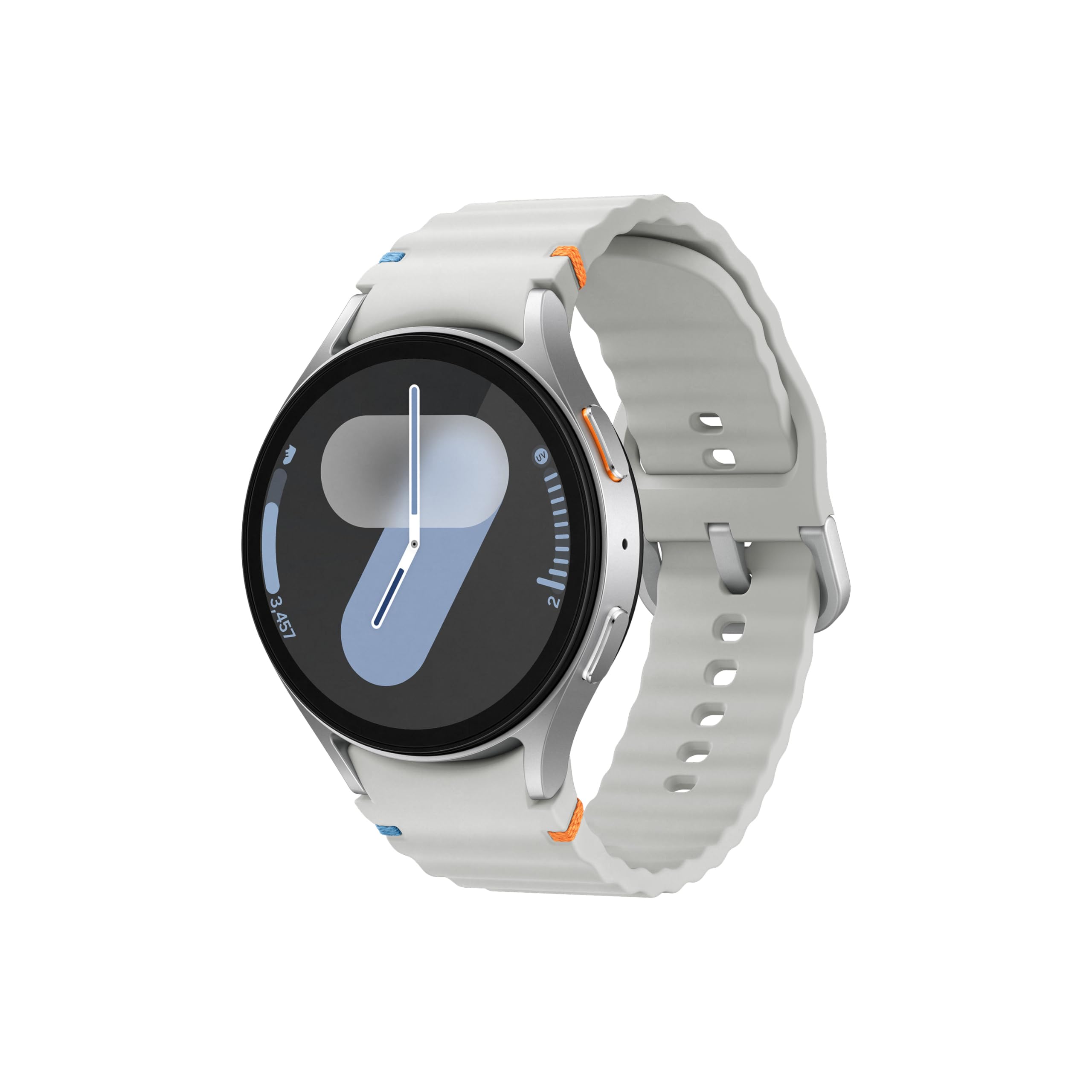 ساعت هوشمند Samsung Galaxy Watch7، نقره‌ای، ۴۴ میلی‌متر، بلوتوث، راهنمای خواب، ردیاب فیتنس (نسخه امارات)، نقره‌ای ۴۴ میلی‌متر نسخه امارات (گارانتی تولیدکننده ۱ ساله) بلوتوث