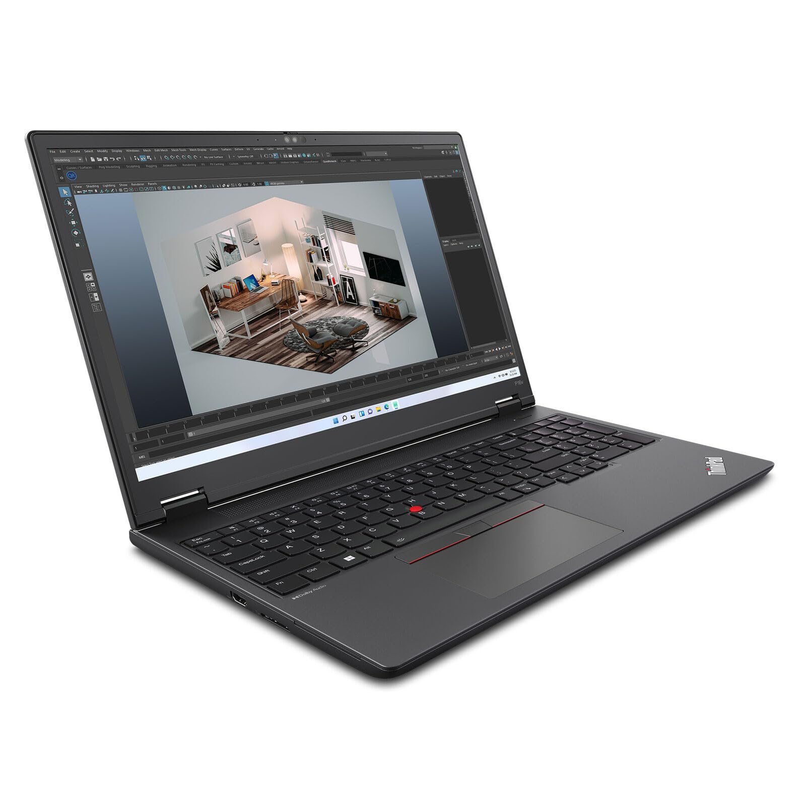 لنوو ThinkPad P16v Gen 2 اینتل کور اولترا ۹ ۱۸۵H vPro، ۲۴ هسته ای، ۱۶ اینچ WQUXGA (۳۸۴۰ x ۲۴۰۰)، IPS، ۸۰۰ نیت، ۶۴GB RAM، ۱TB SSD، NVIDIA RTX 3000 با نور پس زمینه کیبرد، خواننده اثر انگشت، ویندوز پرو