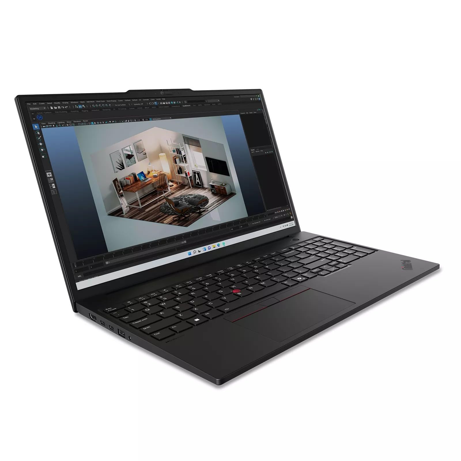 لنوو ThinkPad P16s Gen 3 اینتل کور آلترا 7 155H، 16C، 16" WQUXGA (3840 x 2400)، OLED بدون لمسی، 64GB حافظه RAM DDR5، 1 ترابایت حافظه جانبی SSD، NVIDIA RTX 500 آدا با نور پس زمینه‌ای KYB، خواننده اثر انگشت، ویندوز 11 پرو