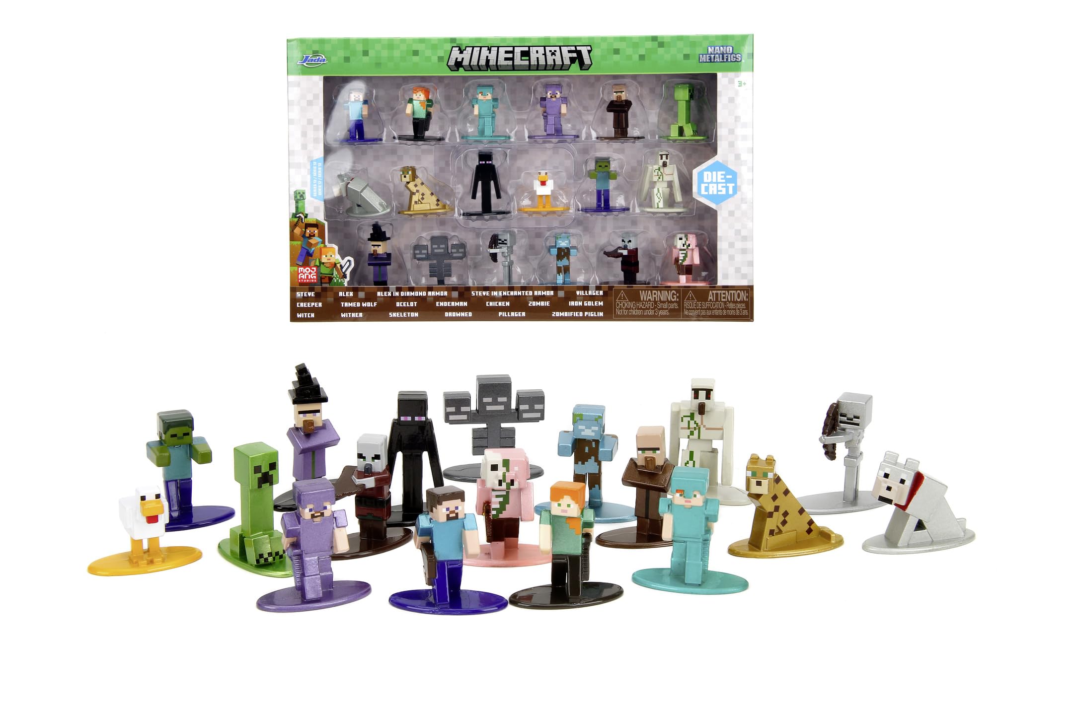 Jada Toys 253265013 - Minecraft Multipack Nanofigurer, Wave 12 - Multipack Minecraft Nanofigurer i Metall, 18 Stycken/Förpackning, 4 cm, Från 3 år

جادا تویز 253265013 - مجموعه نانوفیگورهای ماین‌کرافت، موج ۱۲ - مجموعه نانوفیگورهای ماین‌کرافت در فلز، ۱۸ تایی/بسته، ۴ سانتیمتر، برای ۳ سال به بالا