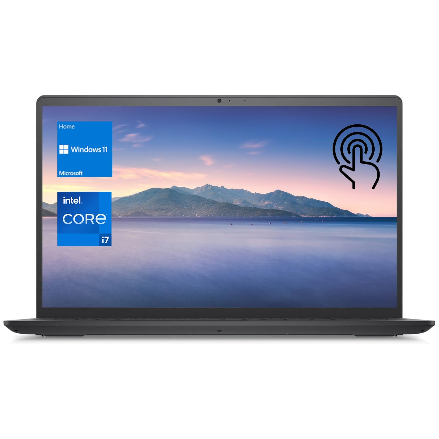لپتاپ DELL Inspiron 3520 15.6 اینچ لمسی i7، صفحه نمایش لمسی FHD 15.6 اینچ، Intel Core i7-1255U، 16GB رم، 1TB حافظه جامد، کیبورد عددی، وب‌کم، خواننده کارت SD، HDMI، Wi-Fi، Windows 11 خانه، مشکی 16GB رم | 1TB حافظه جامد