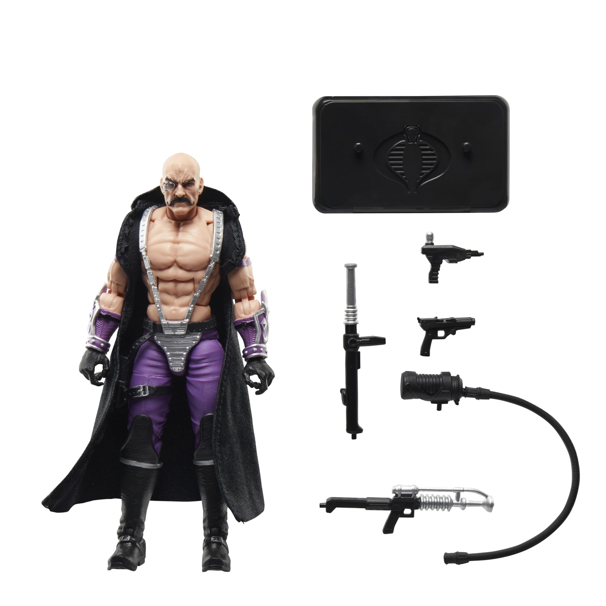 مجموعه گردآوری شده G.I. Joe Classified Series Retro Cardback Dr. Mindbender، عروسک اکشن شش اینچی قابل جمع‌آوری با ۷ لوازم جانبی