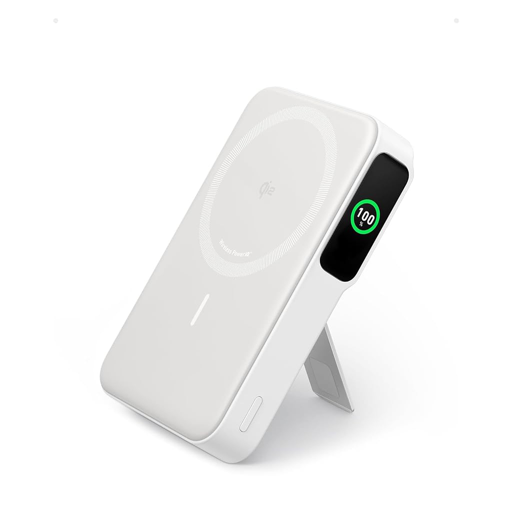 پاوربانک Anker Maggo 10K، گواهی Qi2 15W شارژ سریع فوق العاده ‌سری A1654 (سفید)