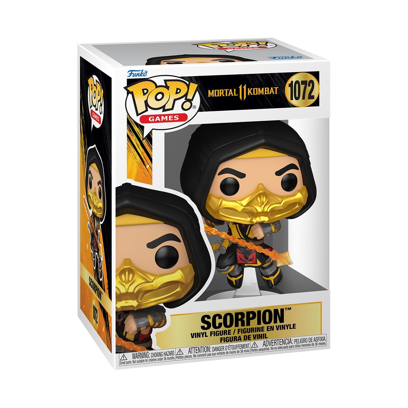 Funko Pop بازی‌ها: کمبات مرگبار ۱۱ فتالیتی - اسکورپیون - مجموعه بازی Mortal Kombat - فیگور وینیل قابل جمع‌آوری - ایده هدیه - کالای رسمی - اسباب‌بازی برای کودکان و بزرگسالان - طرفداران بازی‌های ویدیویی
