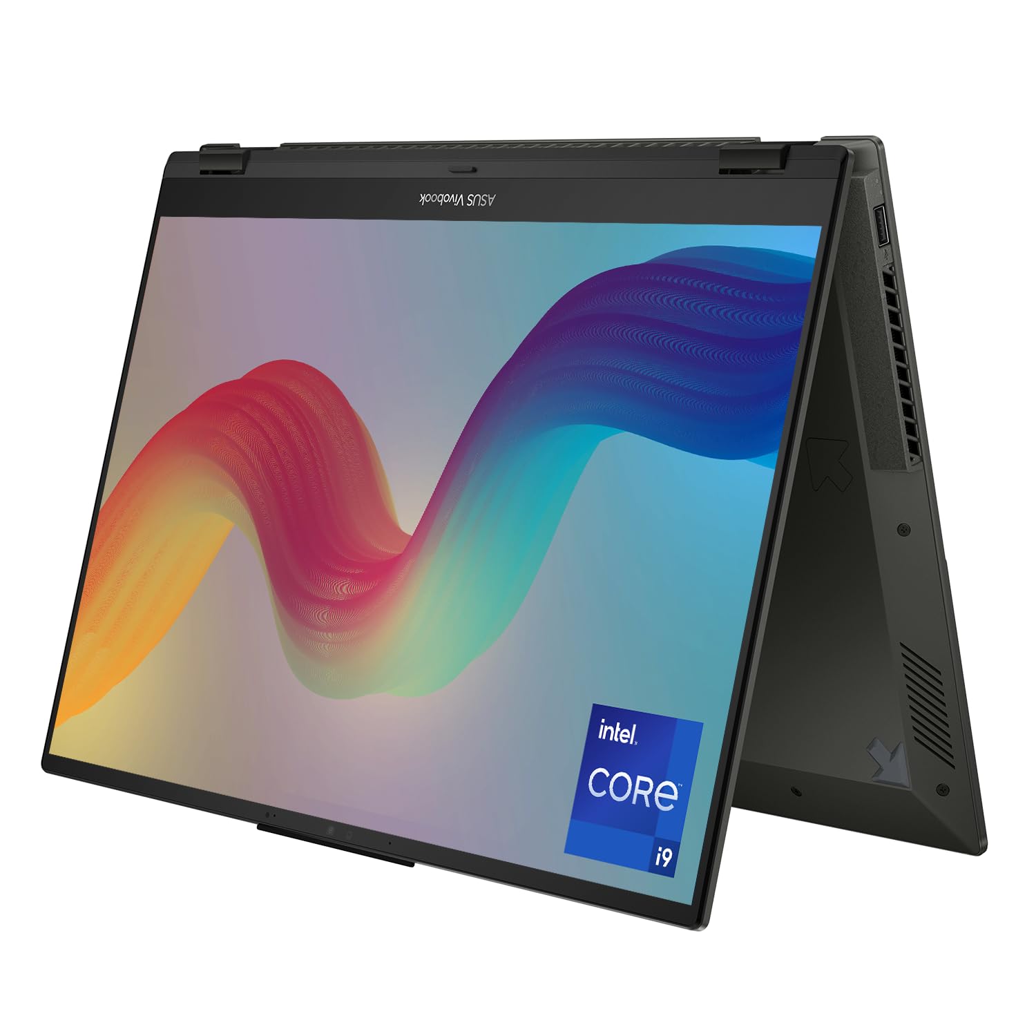 لپ تاپ 2 در 1 ASUS Vivobook S 16 Flip، صفحه نمایش لمسی WUXGA 16 اینچی، Intel Core i9-13900H، 40 گیگابایت حافظه داخلی SSD، 4 ترابایت حافظه داخلی SSD، وبکم، HDMI، Wi-Fi 6، ویندوز 11 هوم، مشکی محکم