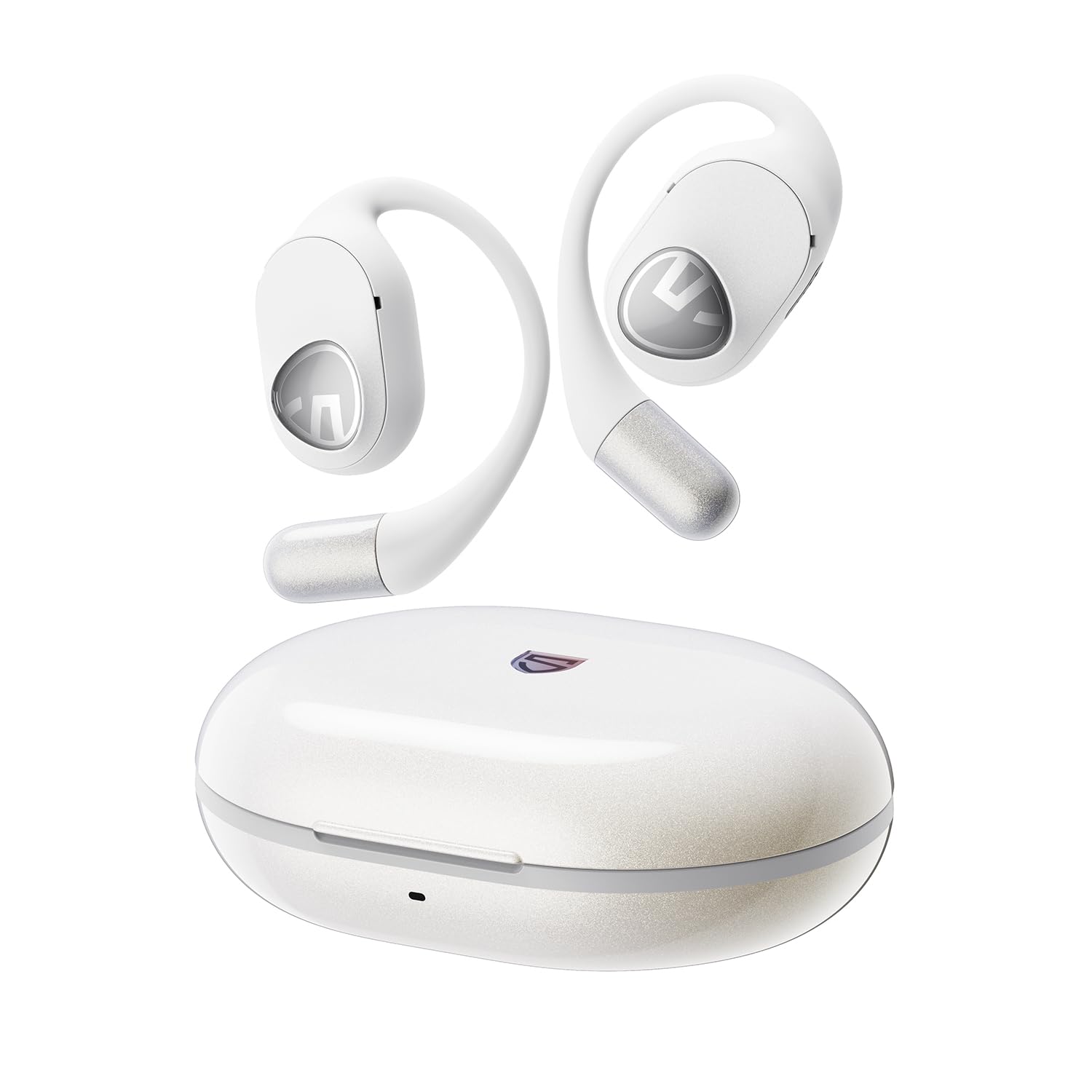 هدفون بلوتوث SoundPEATS GoFree 2 5.3 هدفون ورزشی بلوتوث با هندزفری گوش LDAC کدک، درایور 16.2 میلیمتری، طراحی گوش باز سبک دارای 4 میکروفن 35 ساعت سفید