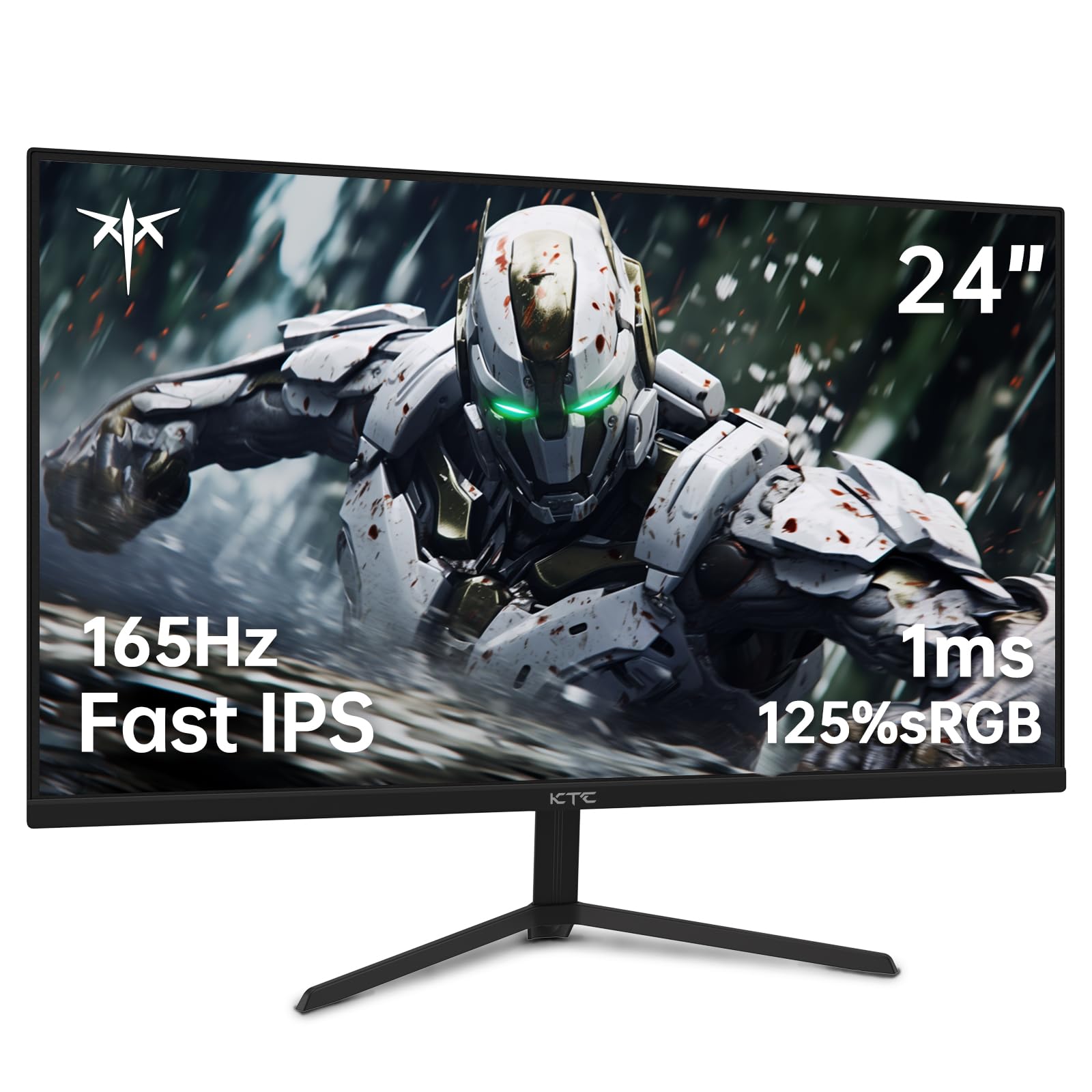 مانیتور بازی KTC 24 اینچ 165Hz، FHD (1920x1080p)، 1ms، قابلیت Freesync و Gync، MPRT، HDR10، 125% SRGB، HDMI2.0DP1.4Headphone، Eyecare، پشتیبانی Vesa، تیلت، نمایشگر کامپیوتر IPS سریع Small H24T09P-SA-0819