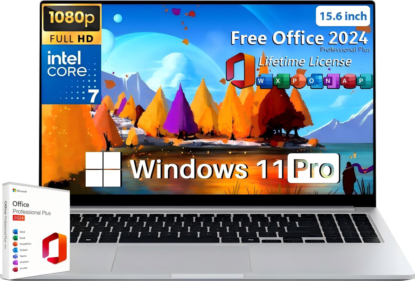 لپ تاپ تجاری SAMSUNG Galaxy Book 4 با هوش مصنوعی، نمایشگر 15.6 اینچی FHD، پردازنده 10 هسته‌ای اینتل Core i7-150U، 16 گیگابایت رم، 512 گیگابایت حافظه داخلی SSD، صفحه کلید با نور پس زمینه، خواننده اثر انگشت، پورت HDMI، وای‌فای، بلوتوث، عمر باتری طولانی، ویندوز 11 Pro