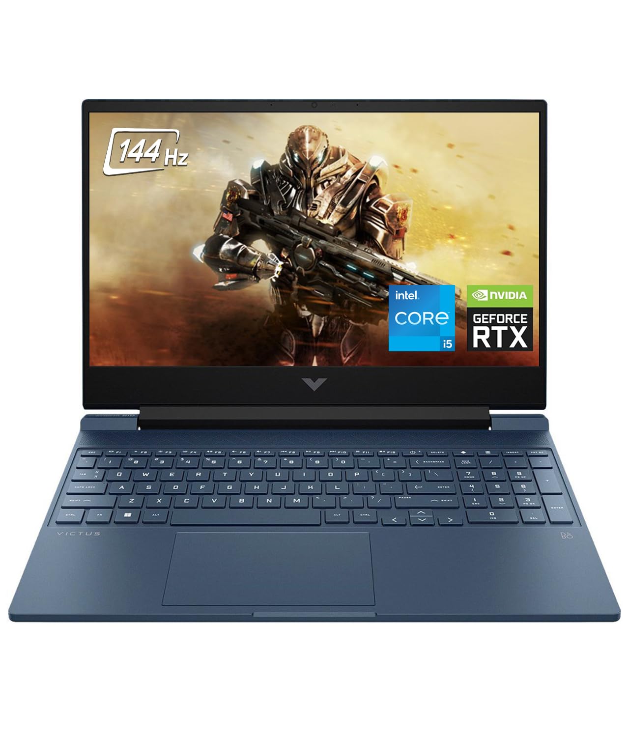 لپ تاپ بازی HP - Victus 15.6 "Full HD 144Hz - Intel نسل 12th Core i5-12450H - 16GB حافظه - NVIDIA GeForce RTX 3050 - 1TB SSD - صفحه کلید با نور پس زمینه - ویندوز ۱۱ - کارایی آبی