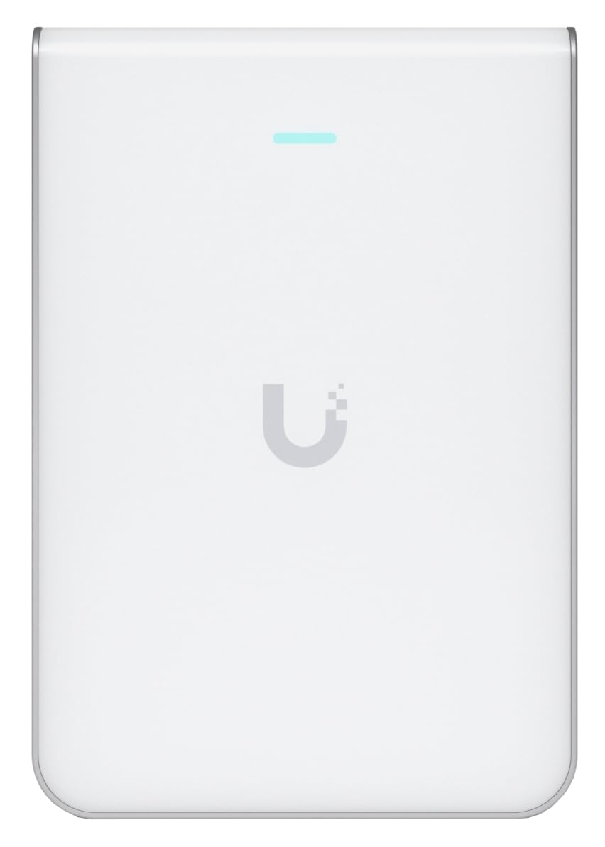 Ubiquiti Unifi U7 Pro دیواری وای فای Access Point U7 Pro Wall WiFi ، 6 جریان فضایی ، پشتیبانی از 6 گیگاهرتز ، مناسب برای سازندگان خانه است.