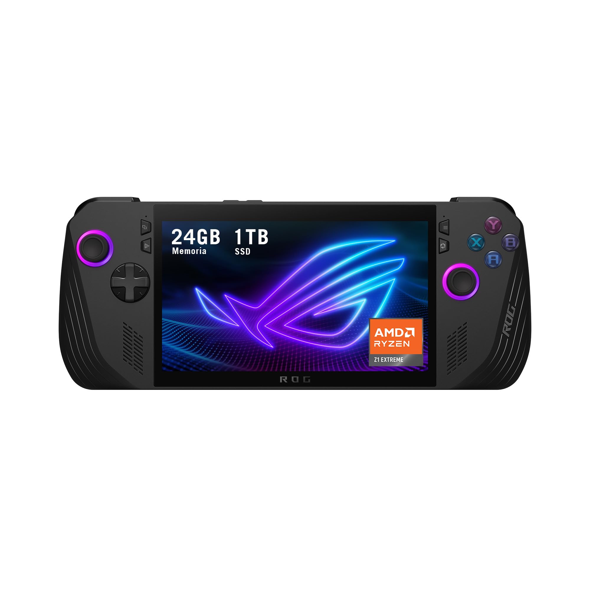 لپ تاپ ASUS ROG Ally X 2024/RC72LA-NH007W/AMD Ryzen Z1 Extreme/24GB RAM/1TB SSD/ویندوز 11/صفحه نمایش لمسی/مشکی/شامل ۳ ماه اشتراک رایگان Game Pass