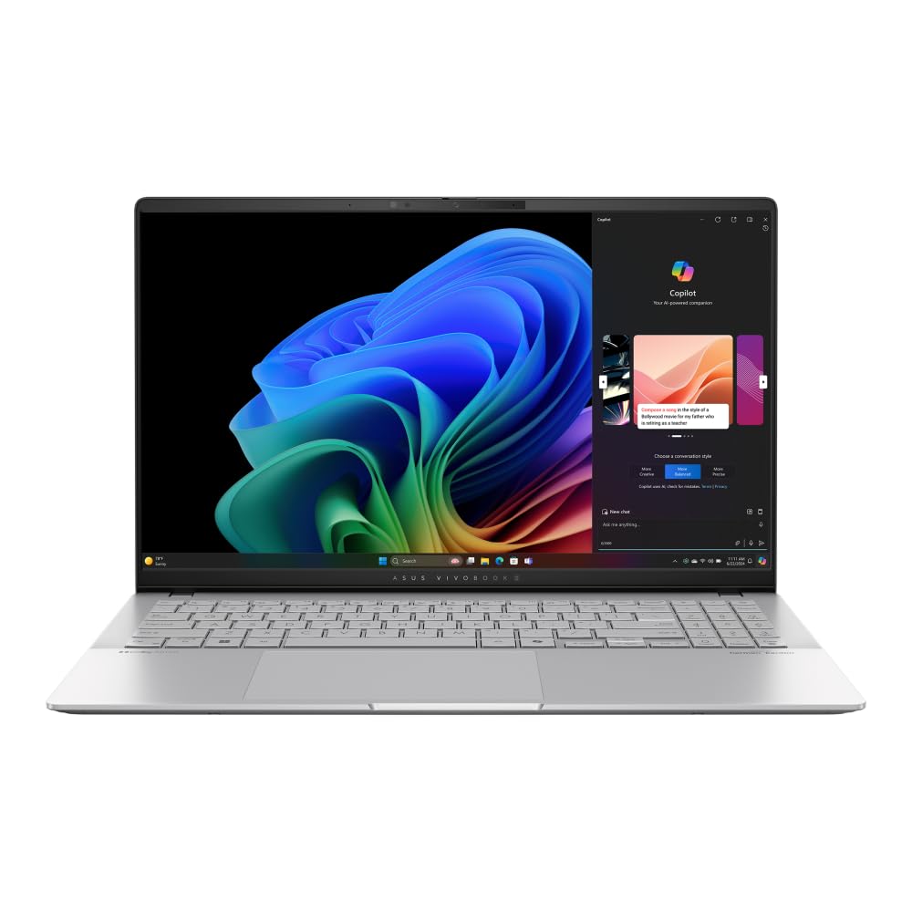 ASUS Vivobook S 15 OLED S5507QA-MA007 Qualcomm Snapdragon X Plus X1P 42-100 Upto 3.4Ghz /16GB RAM/1TB SSD/Qualcomm Adreno GPU/15.6 3K(2880x1620) OLED 120Hz/Windows 11 Home - Cool Silver

ASUS Vivobook S 15 OLED S5507QA-MA007 کوالکام Snapdragon X Plus X1P 42-100 تا 3.4 گیگاهرتز /16 گیگابایت رم/1 ترابایت حافظه جامد/پردازنده گرافیک Qualcomm Adreno/15.6 اینچ 3K(2880x1620) OLED 120Hz/ویندوز ۱۱ خانگی - نقره‌ای خنک