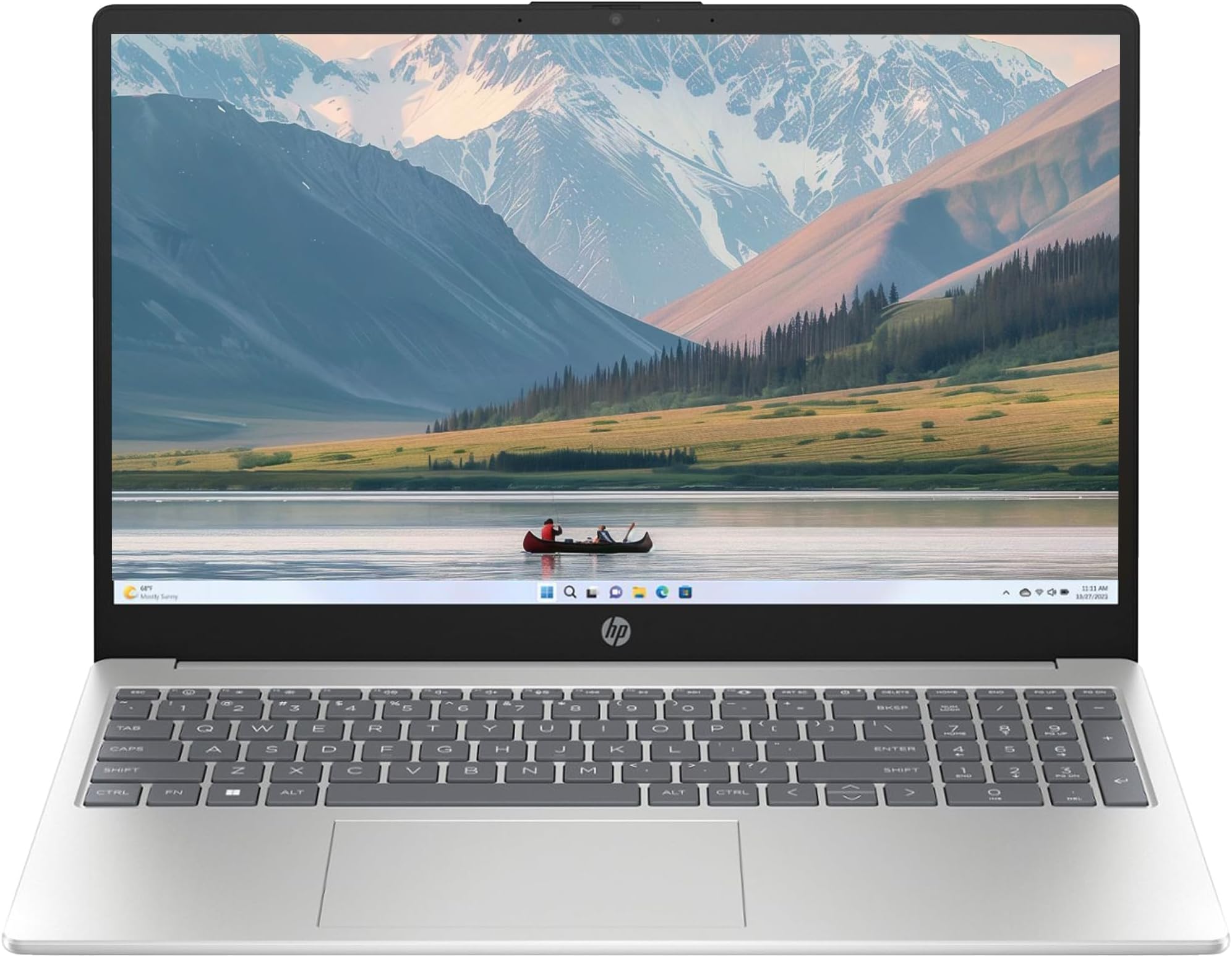 لپ تاپ اچ‌پی 15-fd0095wm، نمایشگر Full HD 15.6 اینچ، پردازنده اینتل Core i5-1235U، 16 گیگابایت رم، 512 گیگابایت حافظه جانبی از نوع SSD، گرافیک اینتل Iris Xe، ویندوز ۱۱ Home، رنگ نقره‌ای طبیعی (نسخه US)