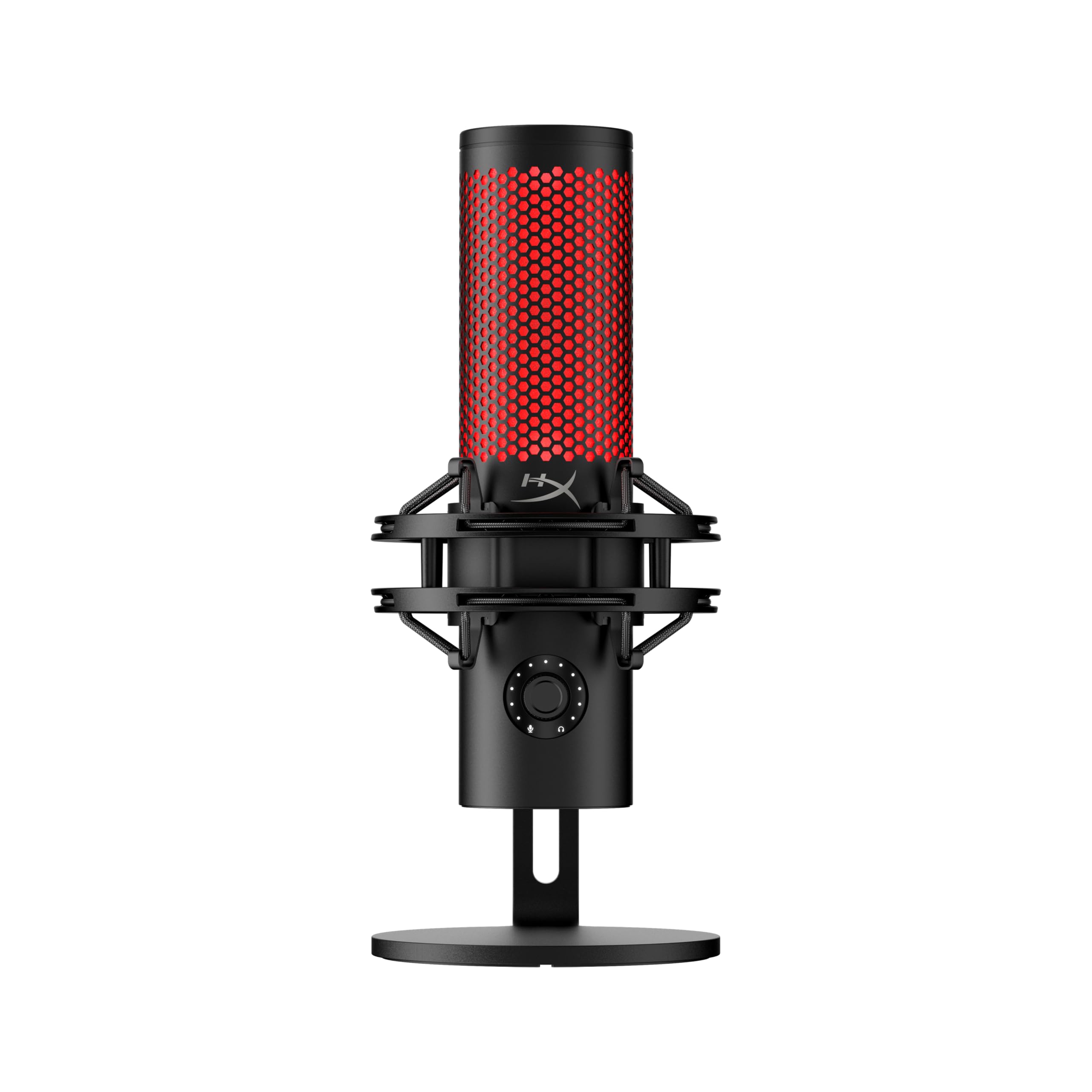 میکروفون استاند آلون HyperX QuadCast 2 برای استریمرها/خالقان محتوا/گیمرها مناسب است و از PC، PS4 و PS5 پشتیبانی می‌کند.