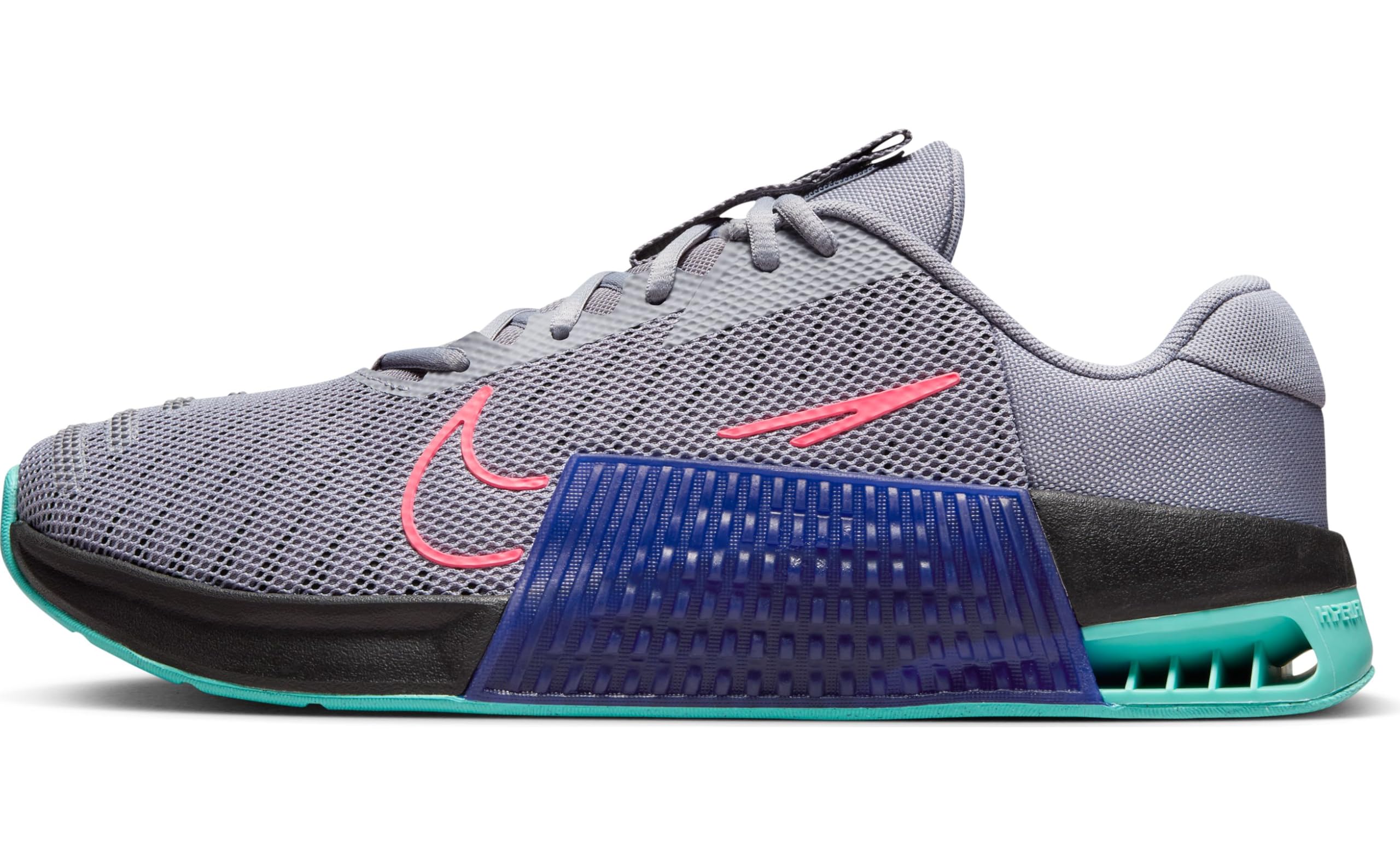 Nike Metcon 9 کفش تریلر مردانه 44 اروپا سیمان خاکستری/سیاه/کنکورد/ضربه گرم