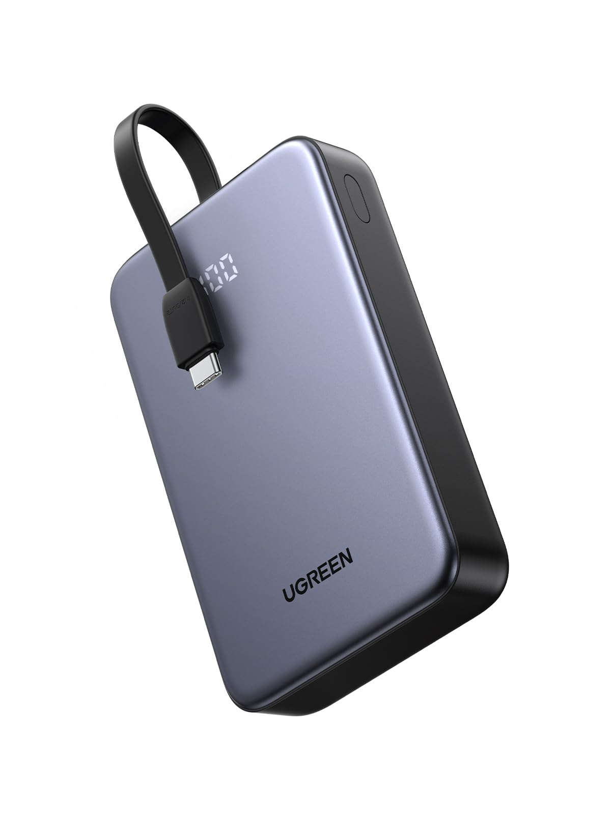 پاوربانک UGREEN 20000mAh 22.5 وات، شارژر قابل حمل با کابل USB C داخلی، 1 نوع C، 1 USB A، 3 خروجی باتری خارجی موبایل برای آیفون 16 پرو / پرو مکس / 16/15/14، گلکسی S25 الترا و غیره. کابل USB-C داخلی