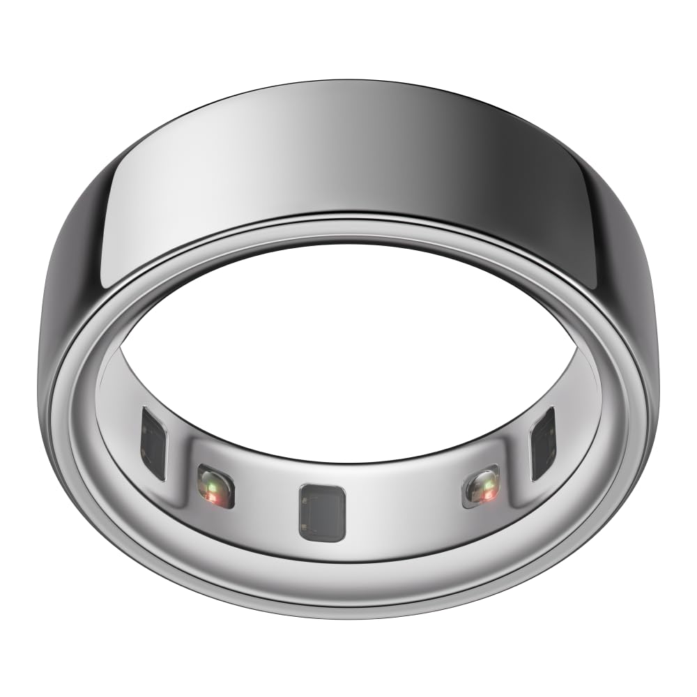 Oura Ring 4 | Smart Ring | Size First with Oura Ring 4 Sizing Kit | Sleep Tracking Wearable - Heart Rate - Fitness Tracker - Up to 8 Days Battery Life Silver 7