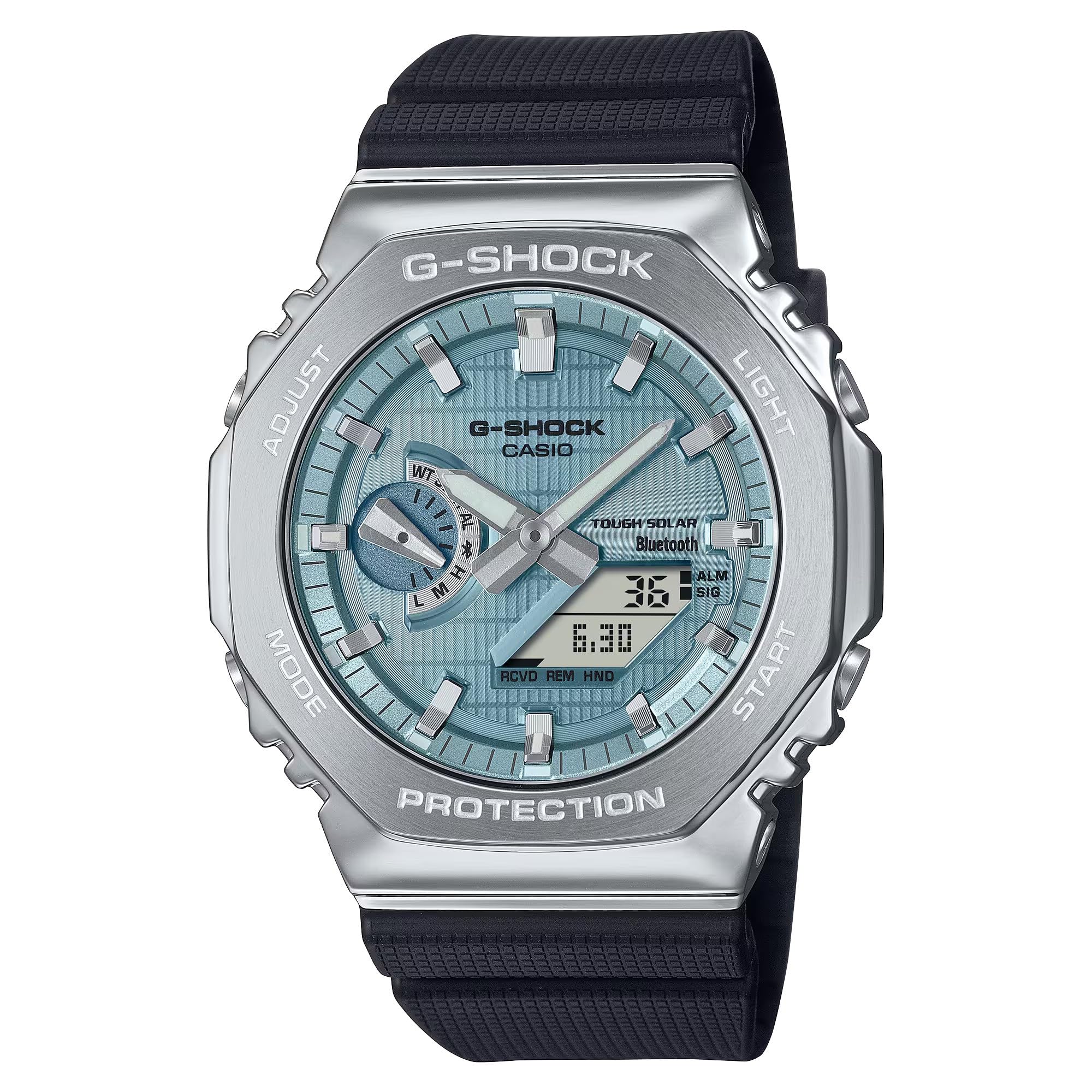 مترجم., ساعت کوارتز آنالوگ-دیجیتال مردانه Casio با بند پلاستیکی مدل GBM-2100A-1A2ER
