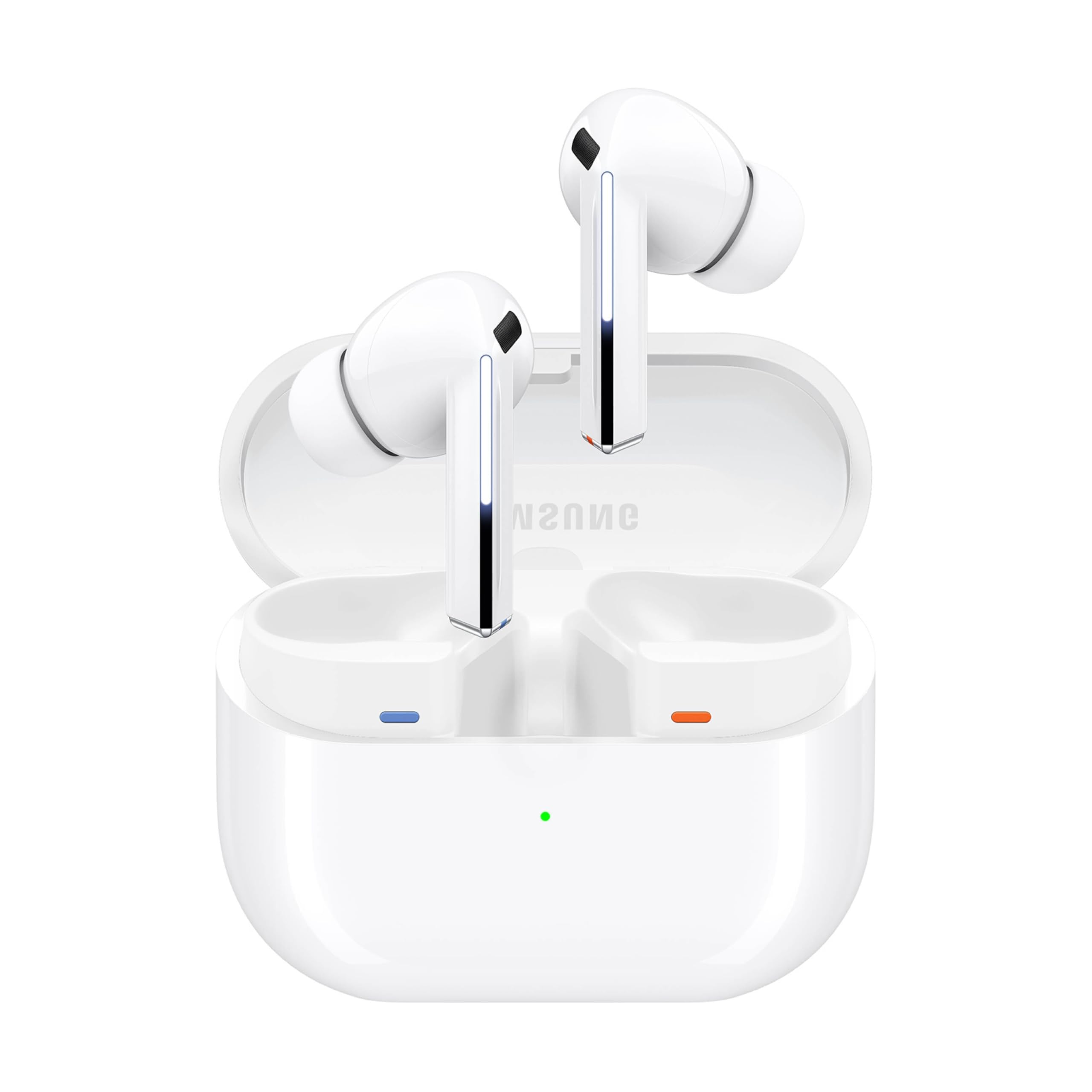 هدست بلوتوث بی‌سیم SAMSUNG Galaxy Buds 3 Pro AI، لغو نویز، بهینه‌سازی صدا، طراحی دوباره شده برای راحتی، رنگ سفید [نسخه آمریکا، انحصاری آمازون، ضمانت ۲ ساله] فقط هدفون‌های سفید Buds 3 Pro Buds