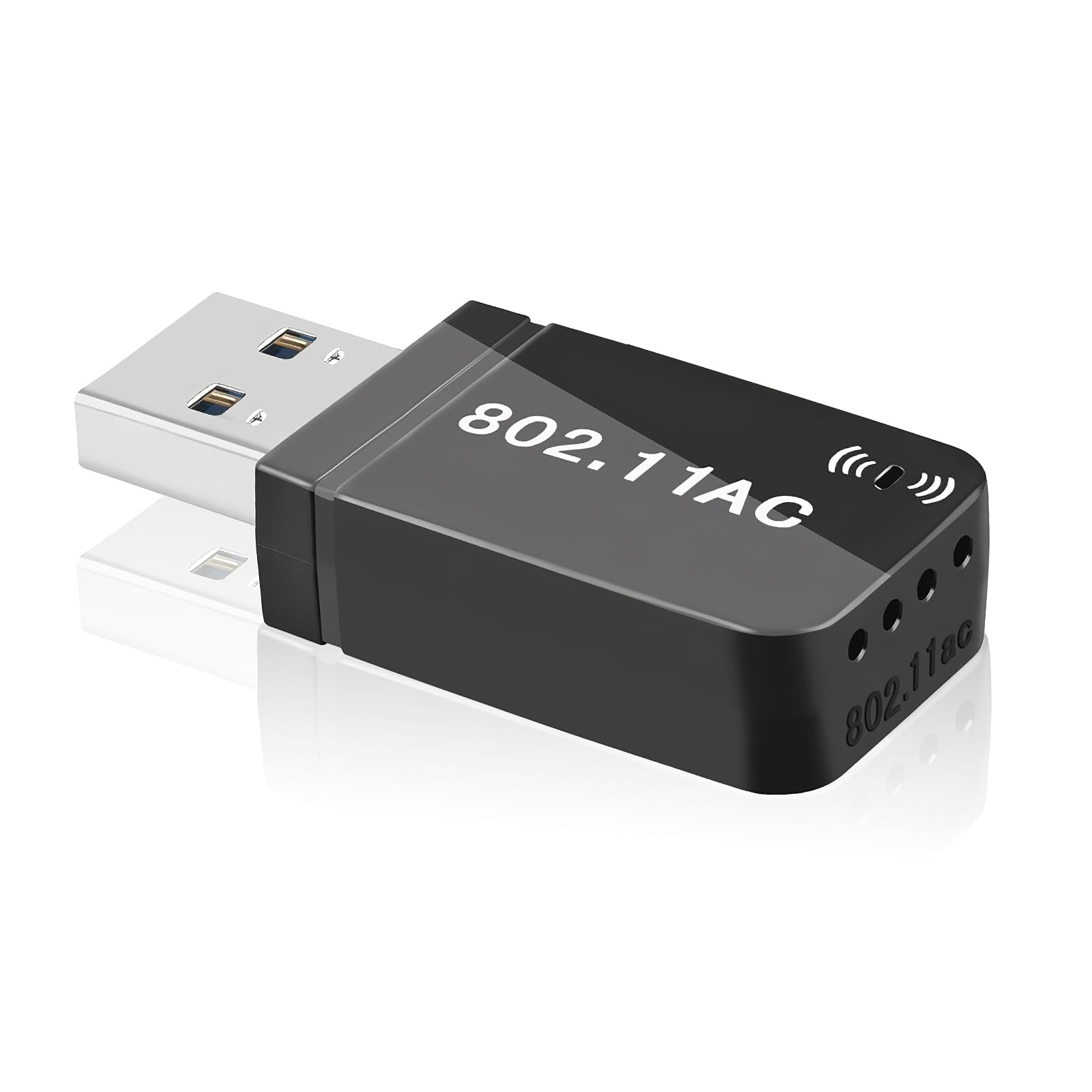 دانگل وای فای دو باند NALACAL AC1300Mbps - آداپتور شبکه بی‌سیم پلاگ‌اند‌پلی برای کامپیوتر، لپ‌تاپ، تبلت - پشتیبانی از ویندوز و مک او اس
