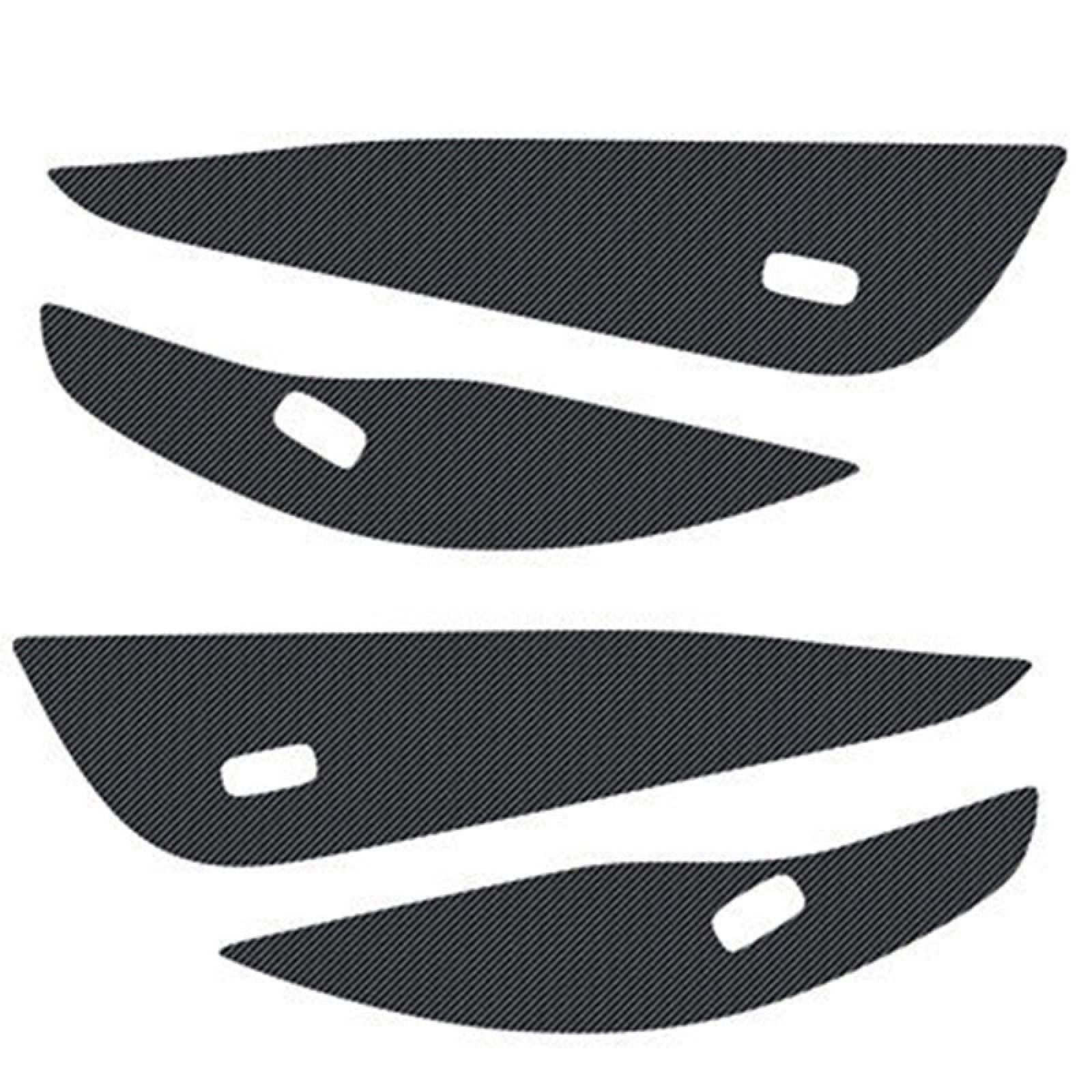 ZALTAS Automobile Decals For Benz CLA C117 2013-2017 Car Door Anti-kick Film Decoration Protective Stickers Carbon Fiber Interior Accessories Automobile Accessories