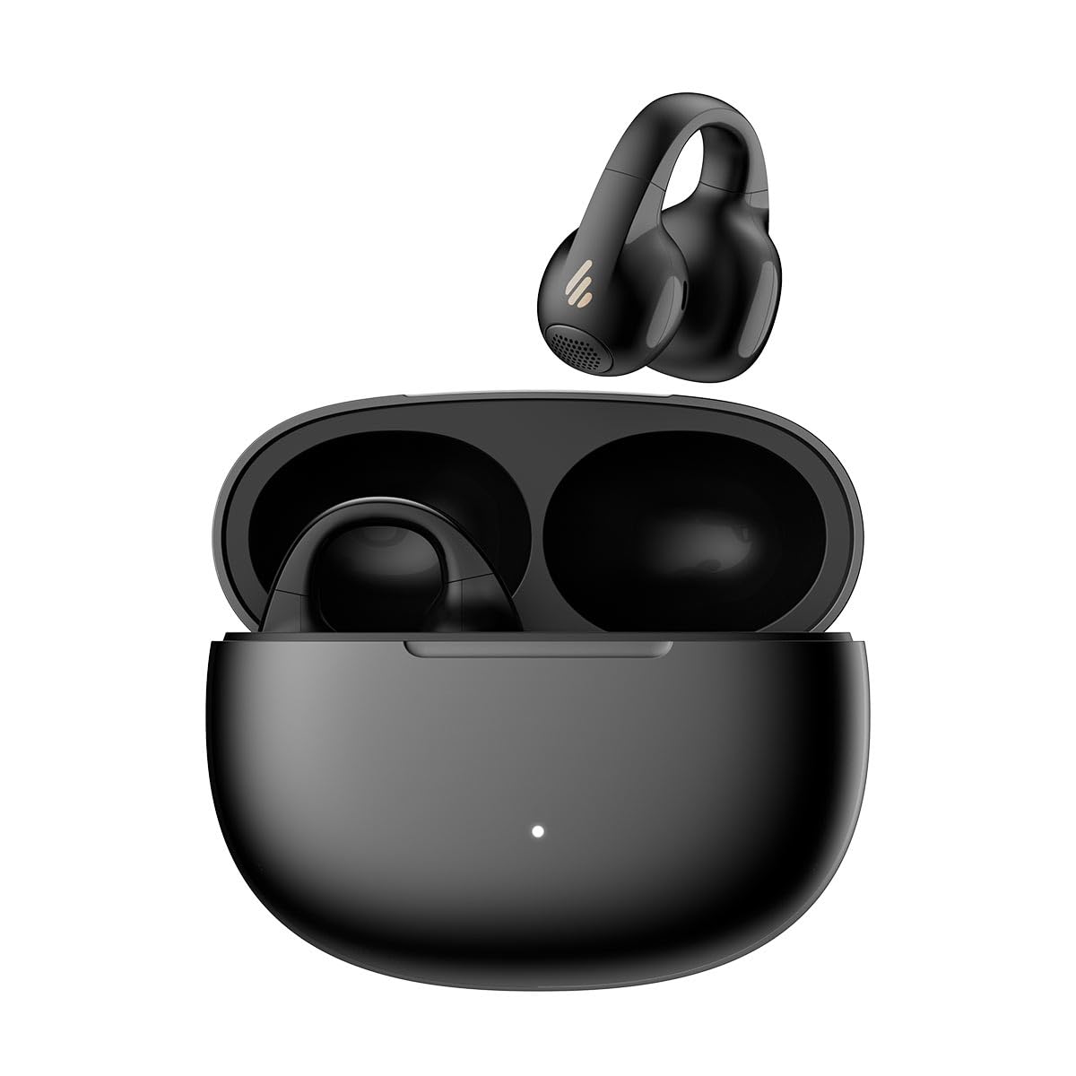 هدفون‌های گوش Edifier Comfo C TWS Open-Ear، نسخه بلوتوث 5.4، پورت USB-C، استاندارد ضدآب IP56، رنگ مشکی، ظرفیت باتری ۲۸ ساعته، فناوری کنسل‌کردن نویز هوشمند AI