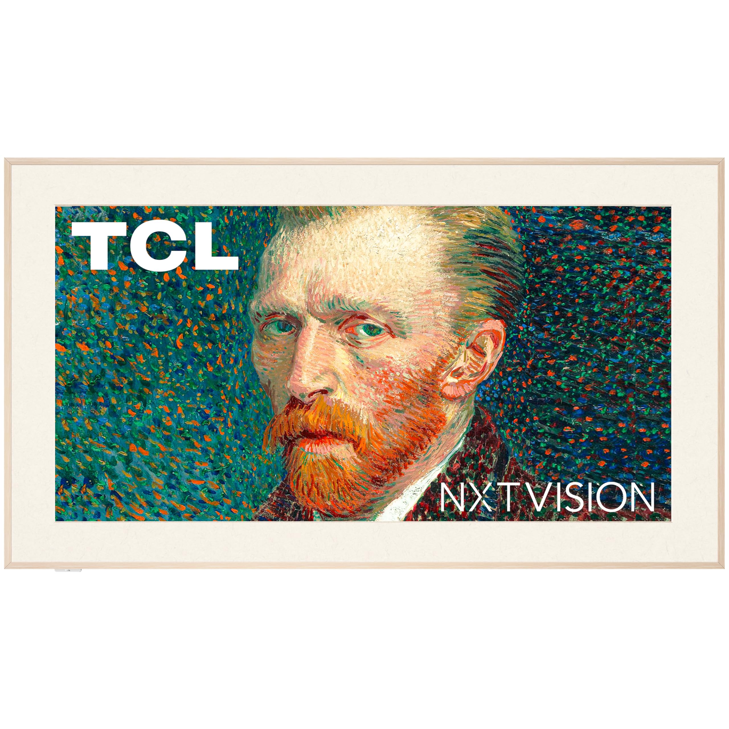 تلویزیون TCL 65 اینچ کلاس QLED 4K هوشمند NXTFrame با Google TV (مدل 65A300W، سال 2024) با قابلیت Dolby Vision HDR و Dolby Atmos، دارای  Google Assistant داخلی با ریموت کنترل صوتی، سازگار با الکسا، تلویزیون استریمینگ 65 اینچ
